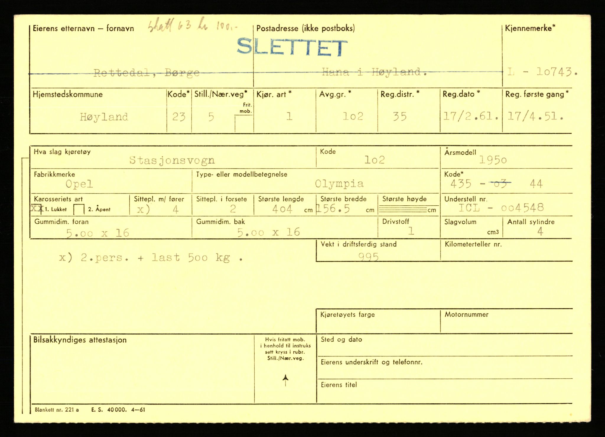 Stavanger trafikkstasjon, AV/SAST-A-101942/0/F/L0019: L-10500 - L-10999, 1930-1971, s. 953