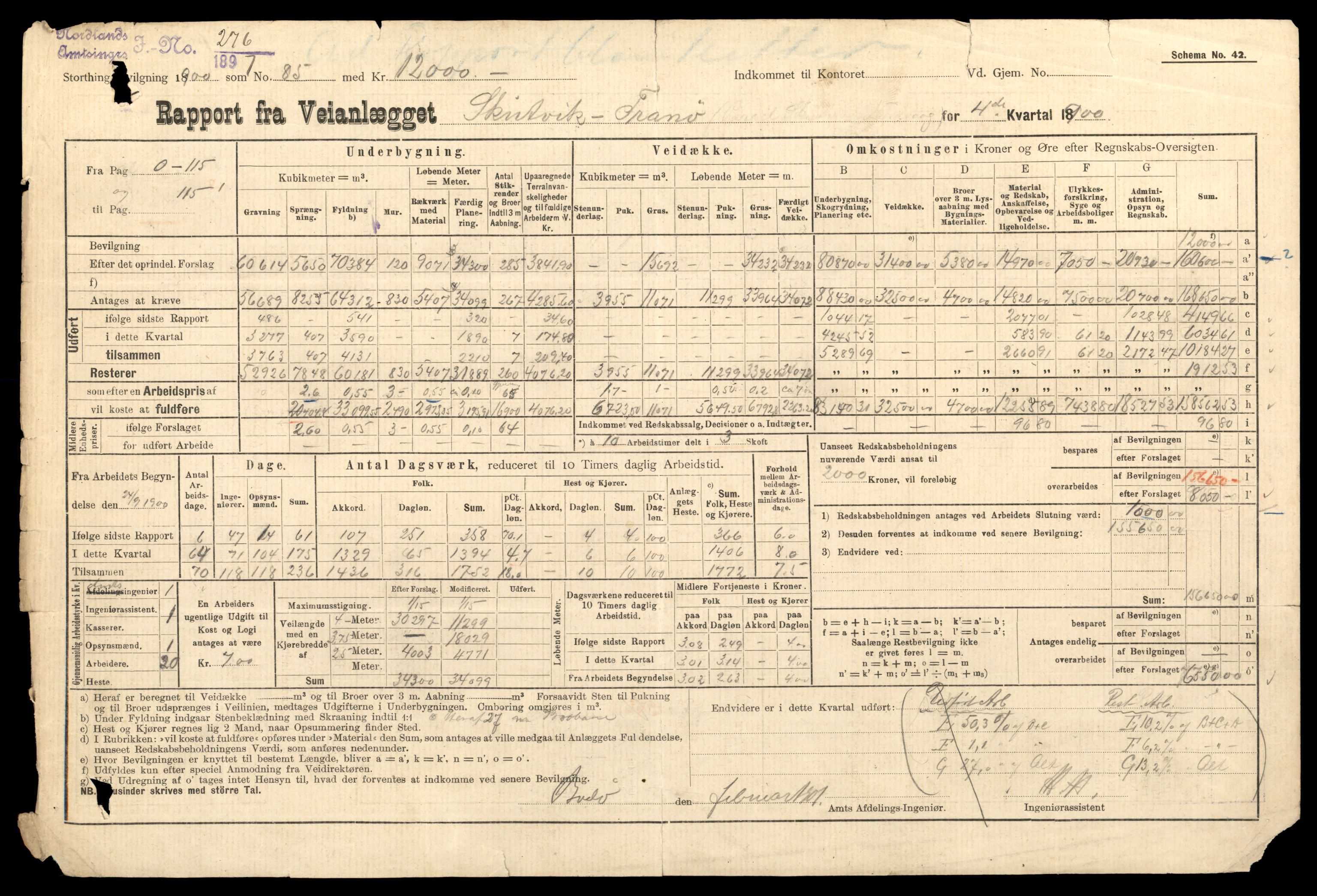 Nordland vegkontor, AV/SAT-A-4181/F/Fa/L0030: Hamarøy/Tysfjord, 1885-1948, s. 922