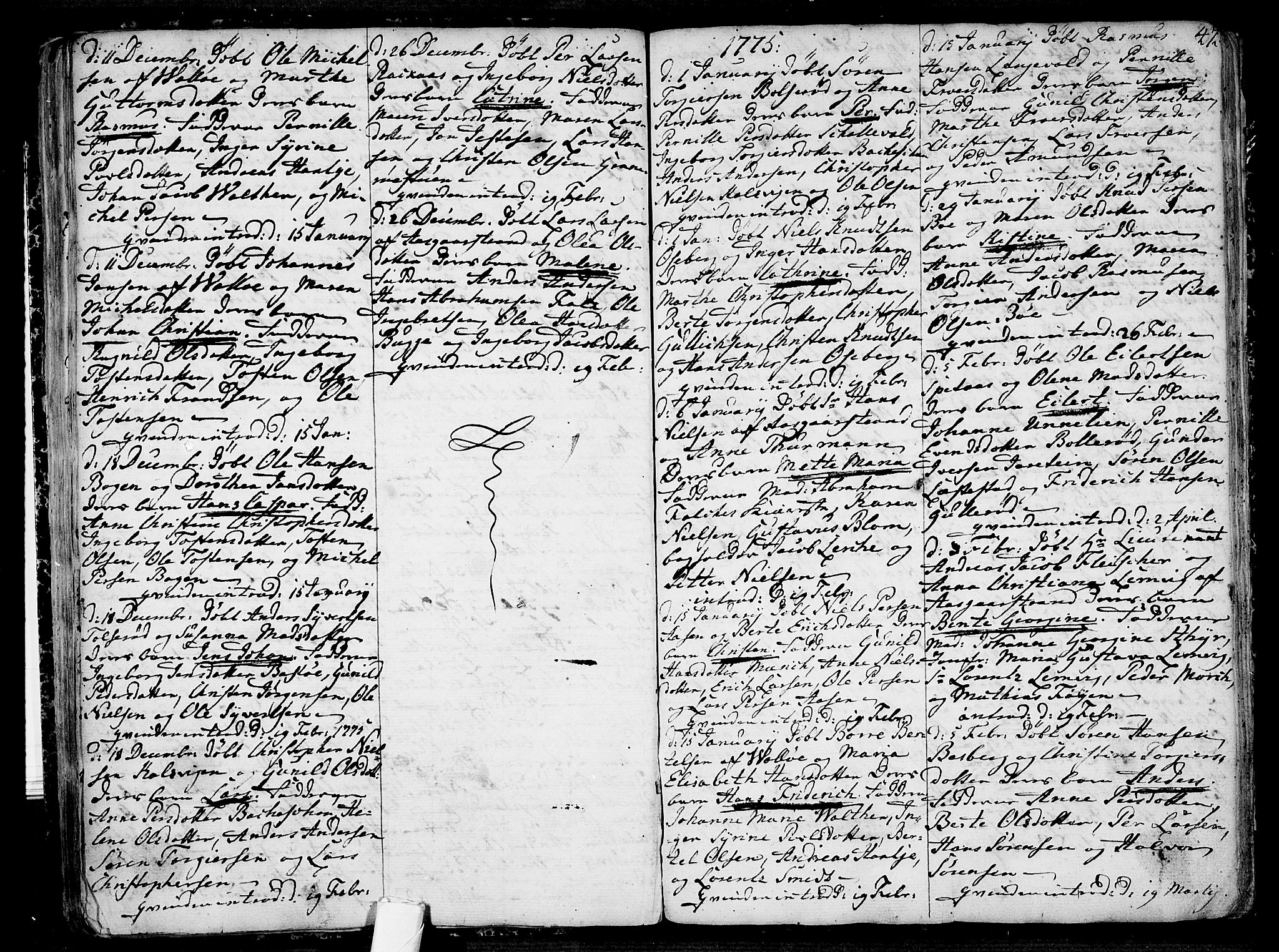 Sem kirkebøker, AV/SAKO-A-5/F/Fb/L0002: Ministerialbok nr. II 2, 1764-1792, s. 47