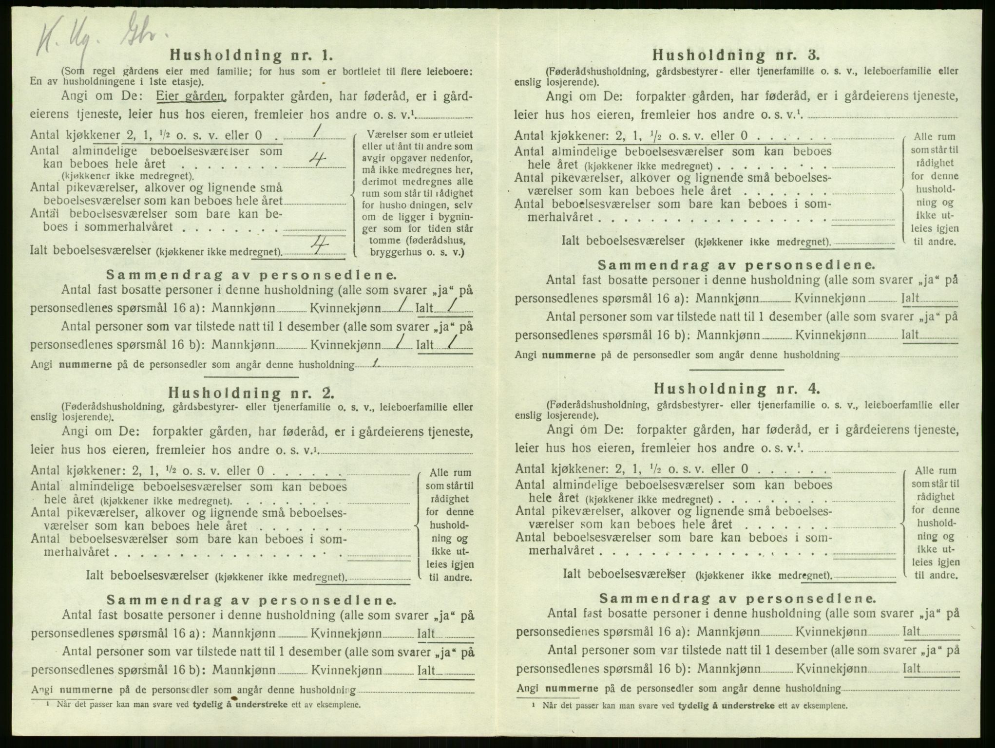 SAKO, Folketelling 1920 for 0720 Stokke herred, 1920, s. 1000