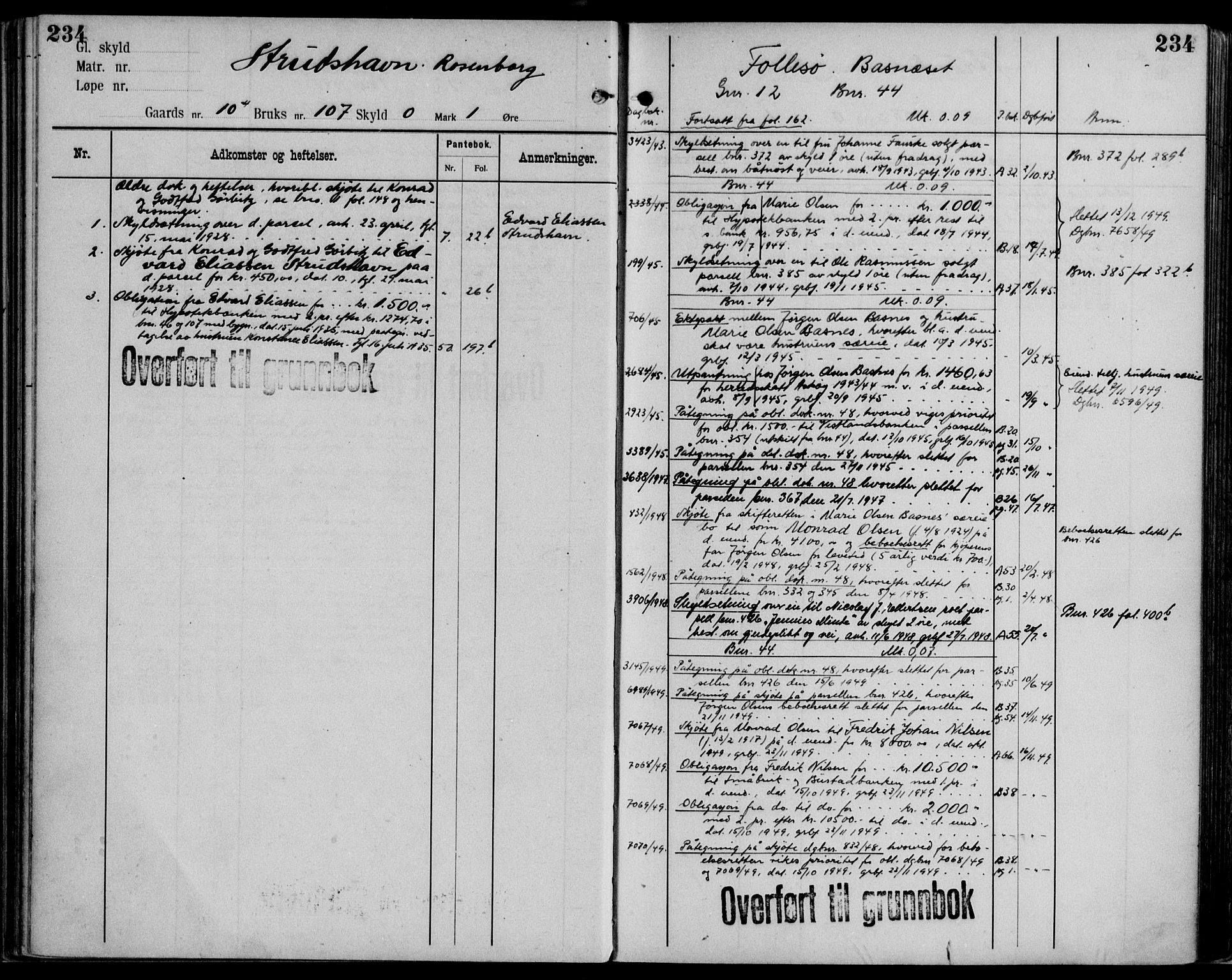 Midhordland sorenskriveri, AV/SAB-A-3001/1/G/Ga/Gab/L0102: Panteregister nr. II.A.b.102, s. 234