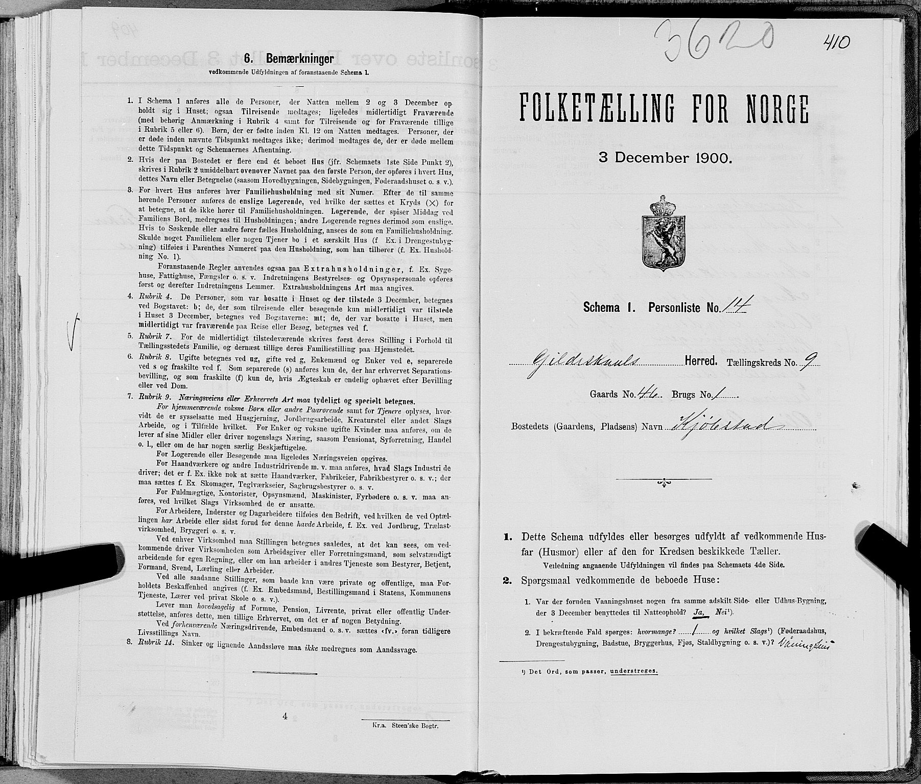 SAT, Folketelling 1900 for 1838 Gildeskål herred, 1900, s. 926