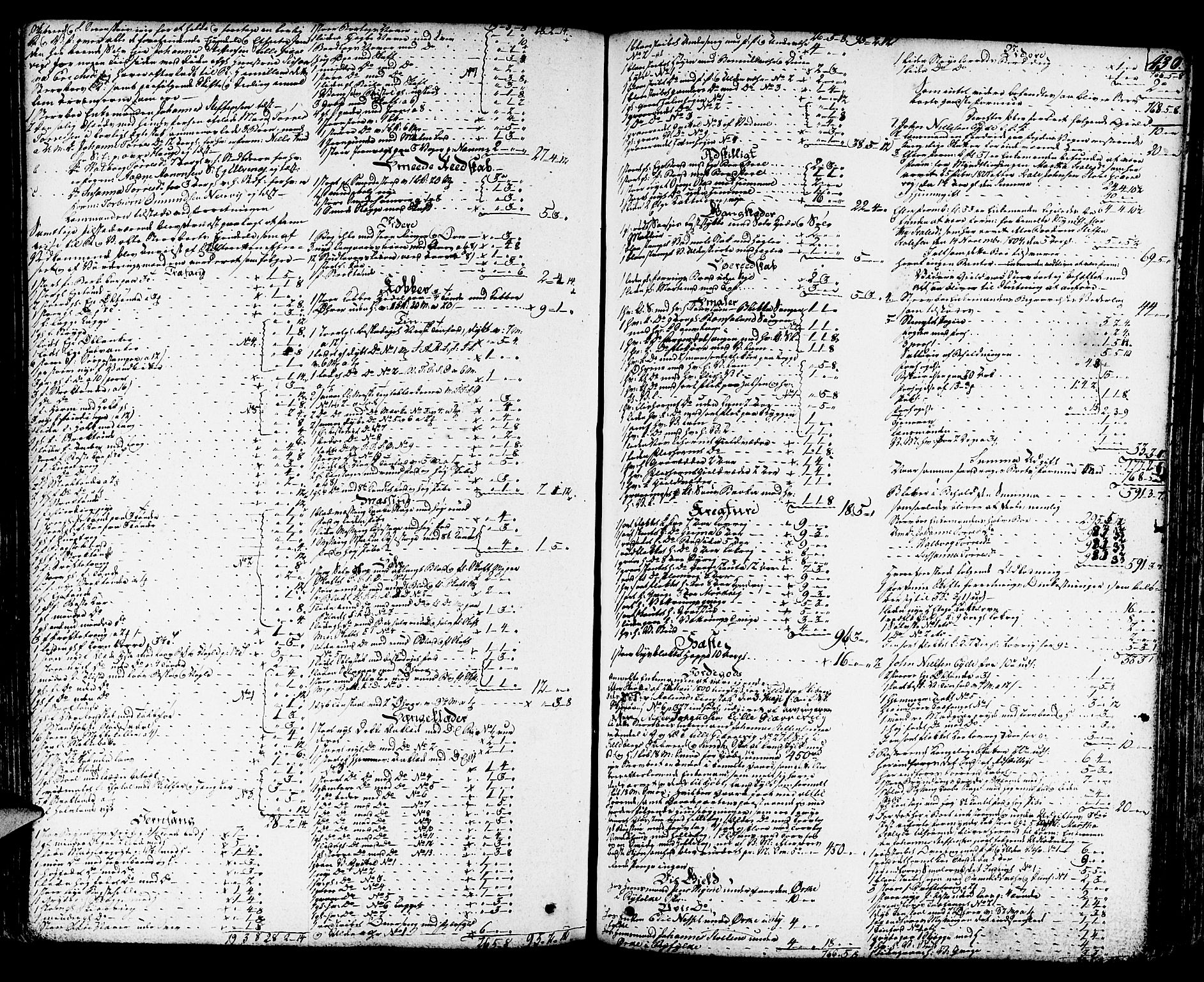 Sunnhordland sorenskrivar, SAB/A-2401/1/H/Ha/Haa/L0012: Skifteprotokollar. Register i protokoll, 1804-1815, s. 429b-430a