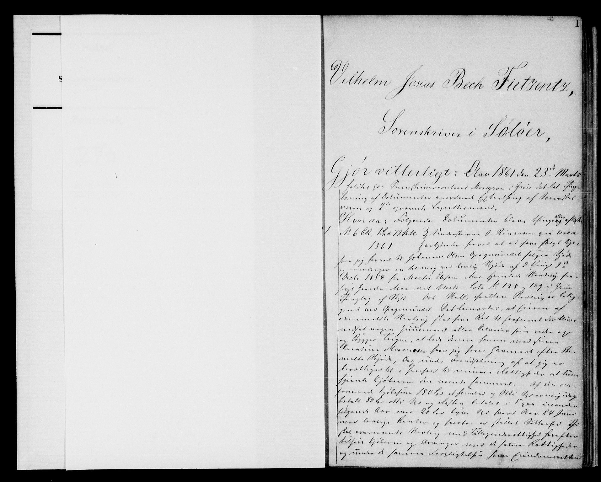 Solør tingrett, AV/SAH-TING-008/H/Hb/Hba/L0027: Pantebok nr. 27a, 1861-1862, s. 1