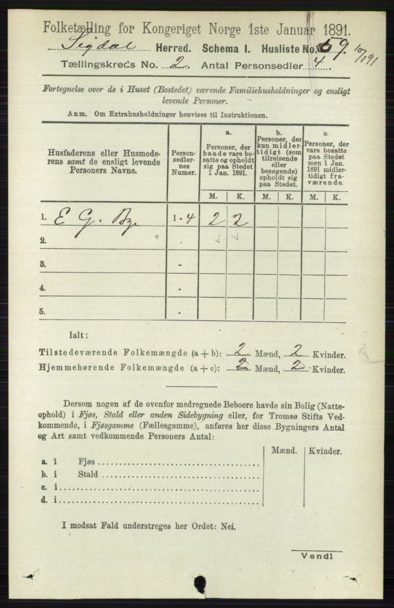 RA, Folketelling 1891 for 0621 Sigdal herred, 1891, s. 948