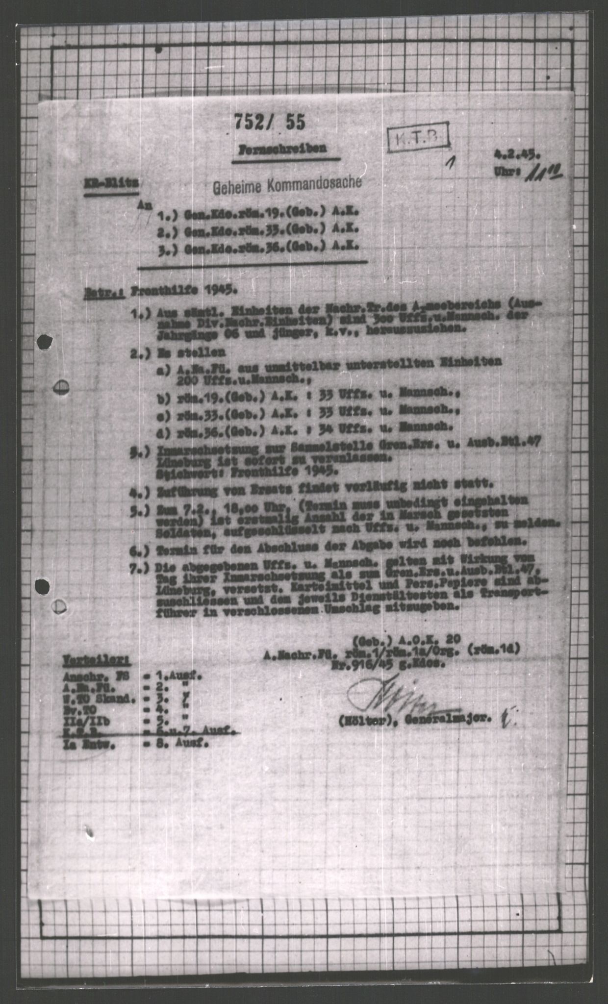 Forsvarets Overkommando. 2 kontor. Arkiv 11.4. Spredte tyske arkivsaker, AV/RA-RAFA-7031/D/Dar/Dara/L0002: Krigsdagbøker for 20. Gebirgs-Armee-Oberkommando (AOK 20), 1945, s. 471