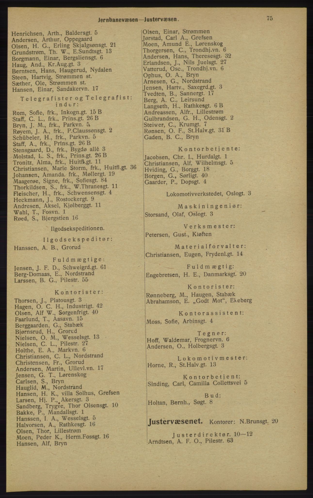 Kristiania/Oslo adressebok, PUBL/-, 1913, s. 77