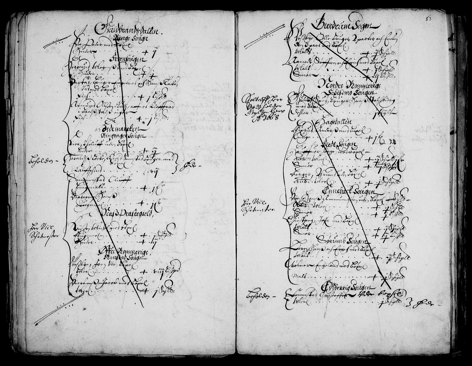 Rentekammeret inntil 1814, Realistisk ordnet avdeling, AV/RA-EA-4070/Fc/Fca/L0001/0003: [Ca I]  Akershus stift / Kristiania kapitels jordebok, 1662, s. 82-83