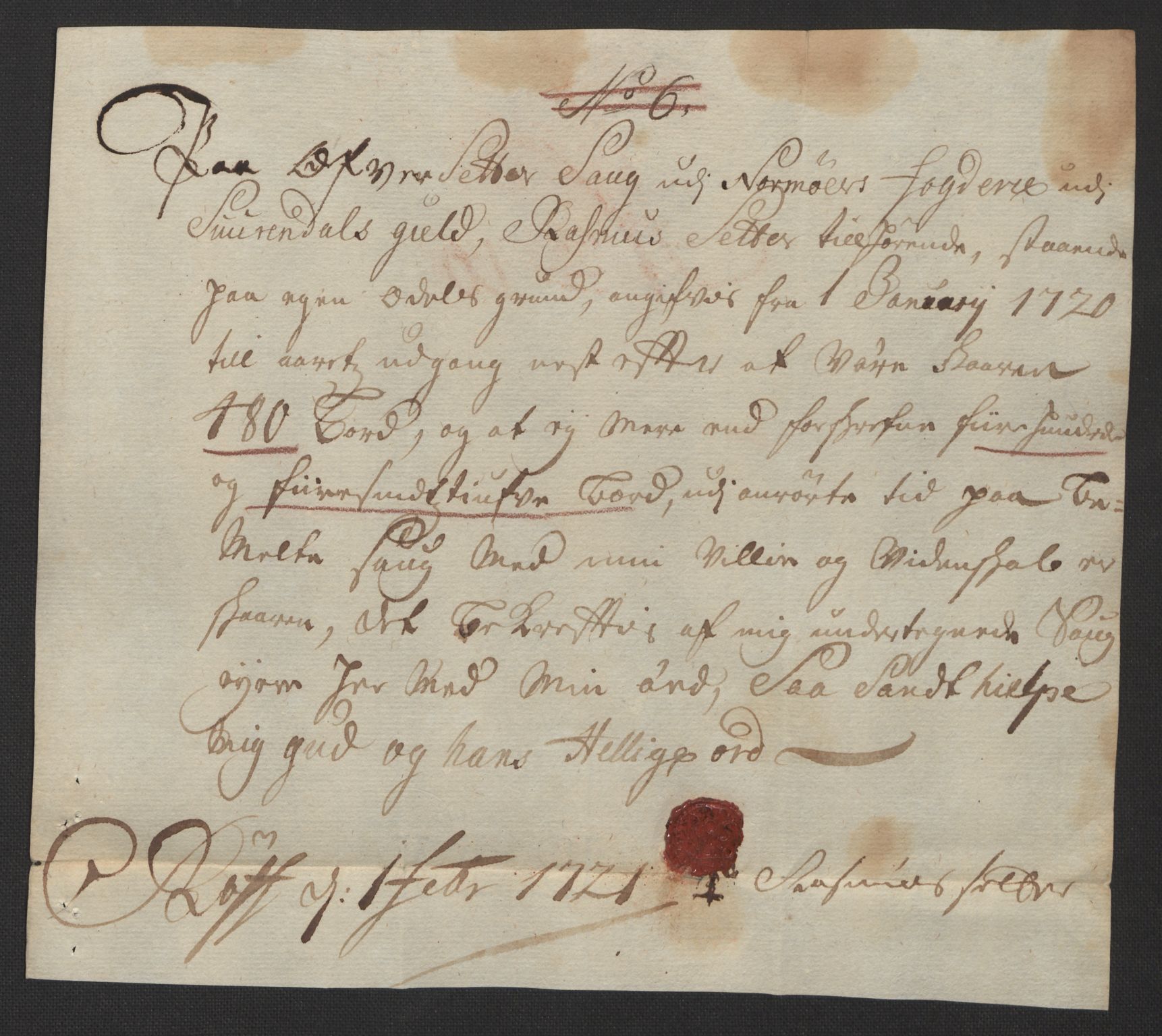 Rentekammeret inntil 1814, Reviderte regnskaper, Fogderegnskap, AV/RA-EA-4092/R56/L3753: Fogderegnskap Nordmøre, 1720, s. 118