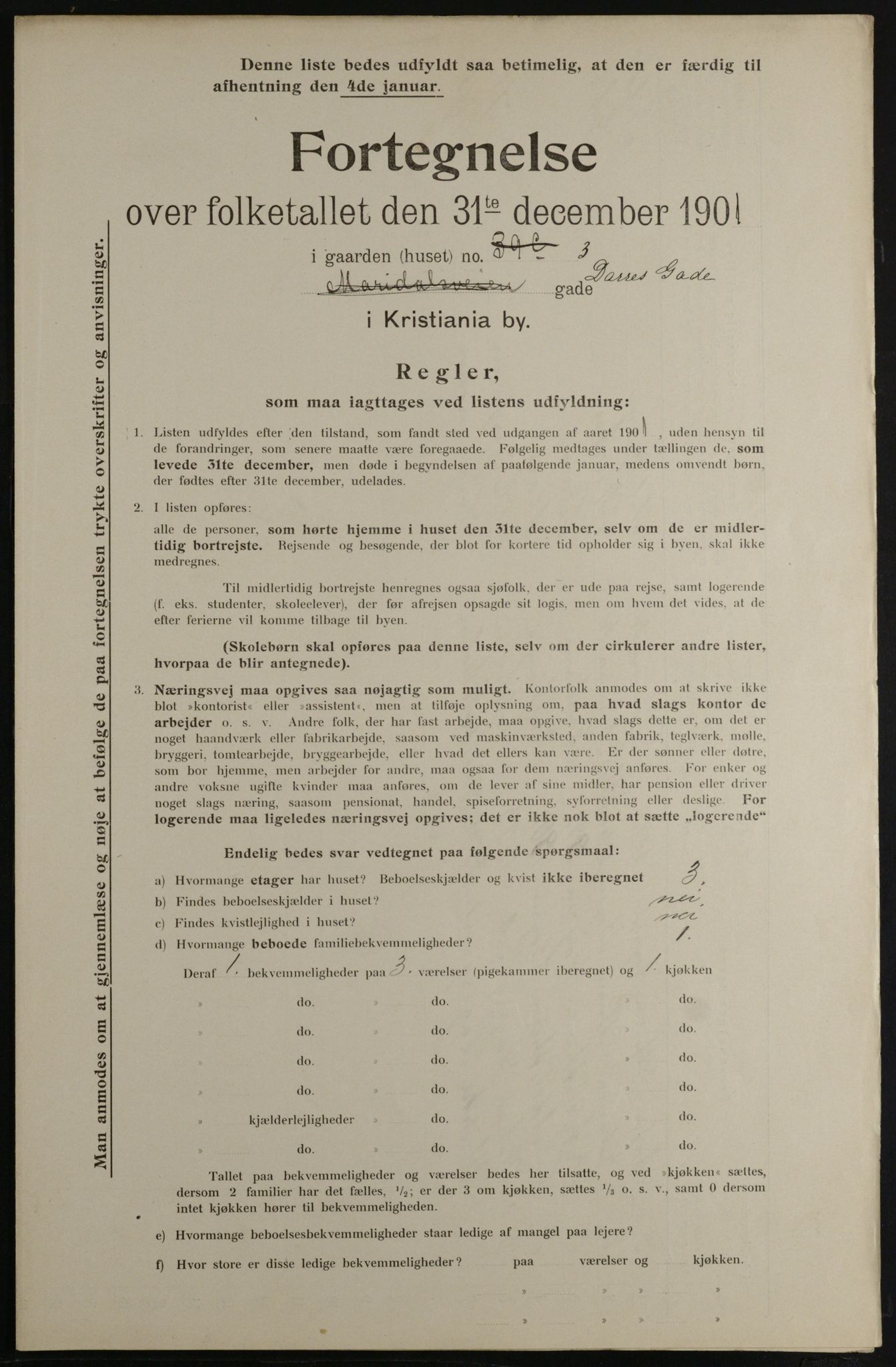 OBA, Kommunal folketelling 31.12.1901 for Kristiania kjøpstad, 1901, s. 2497