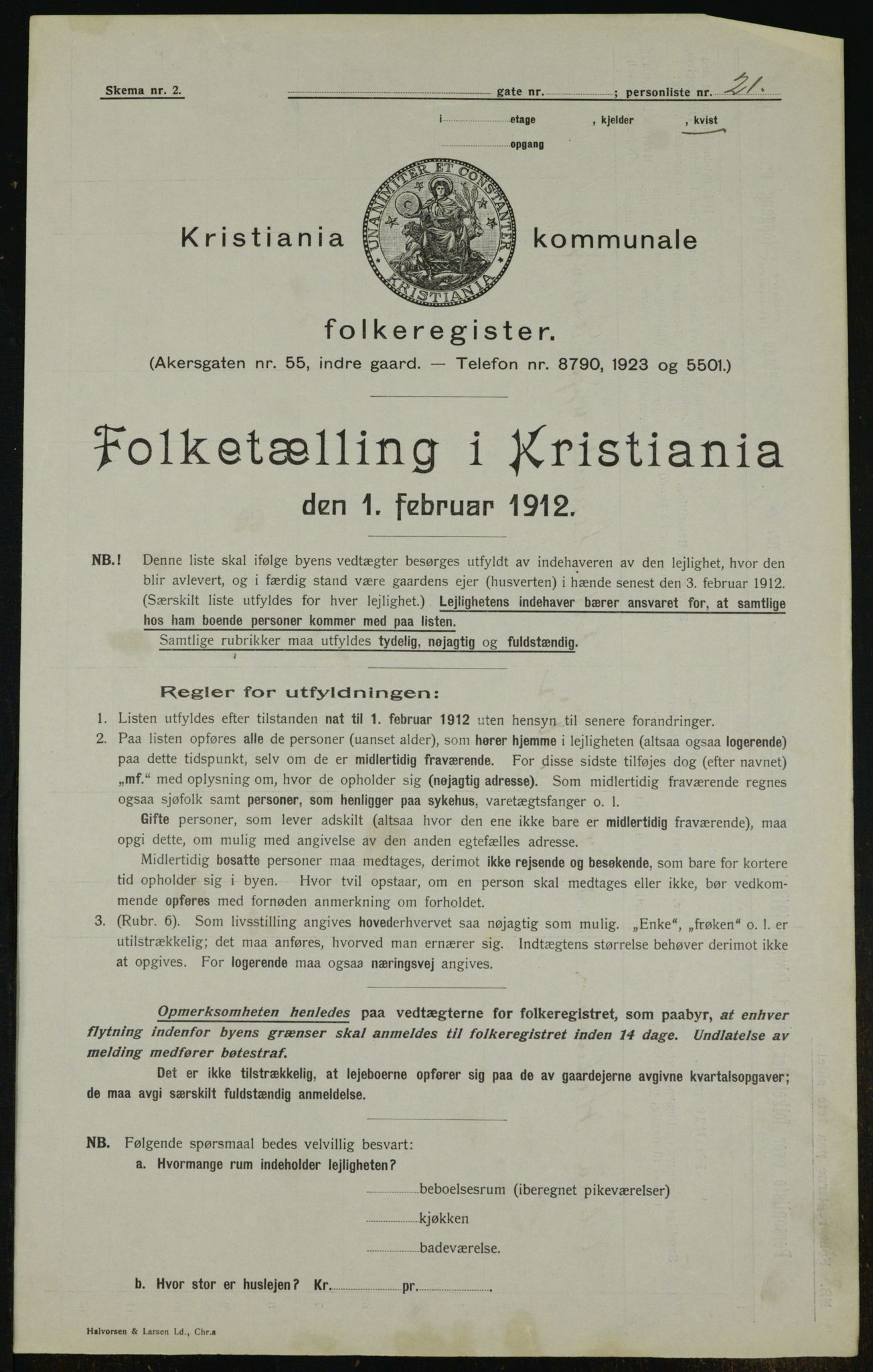 OBA, Kommunal folketelling 1.2.1912 for Kristiania, 1912, s. 11428