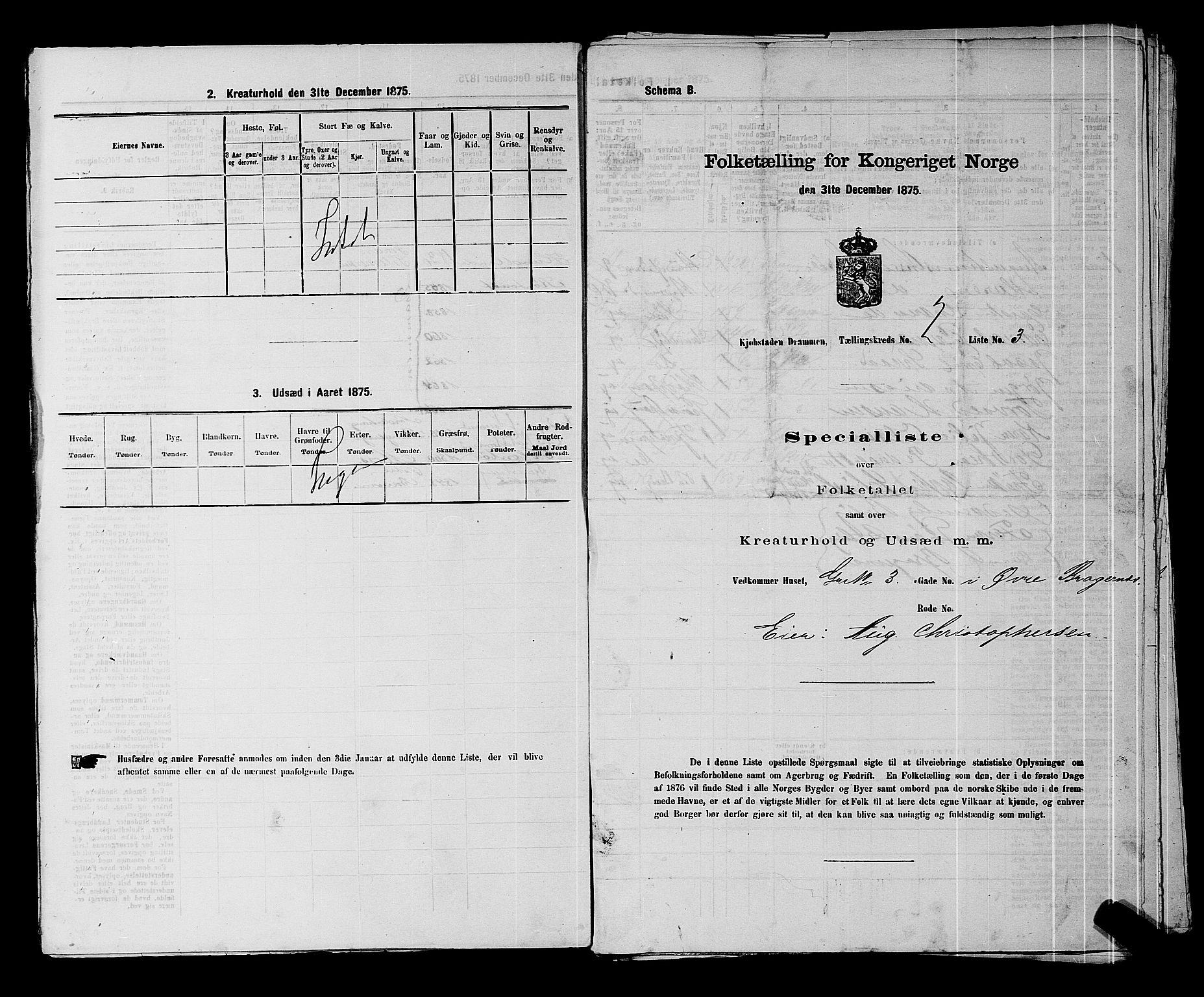 SAKO, Folketelling 1875 for 0602 Drammen kjøpstad, 1875, s. 182