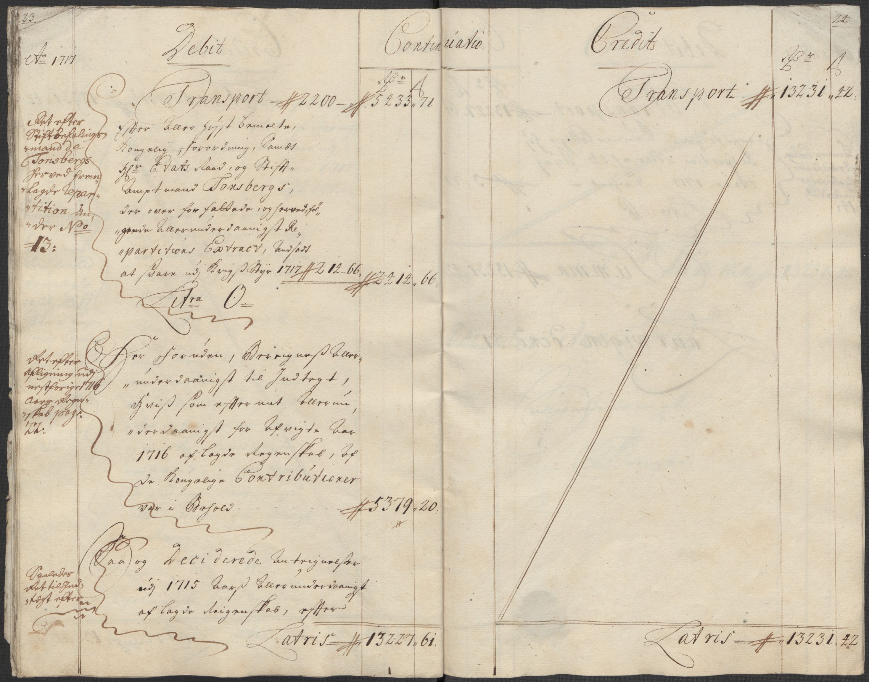Rentekammeret inntil 1814, Reviderte regnskaper, Fogderegnskap, RA/EA-4092/R33/L1987: Fogderegnskap Larvik grevskap, 1716-1717, s. 351