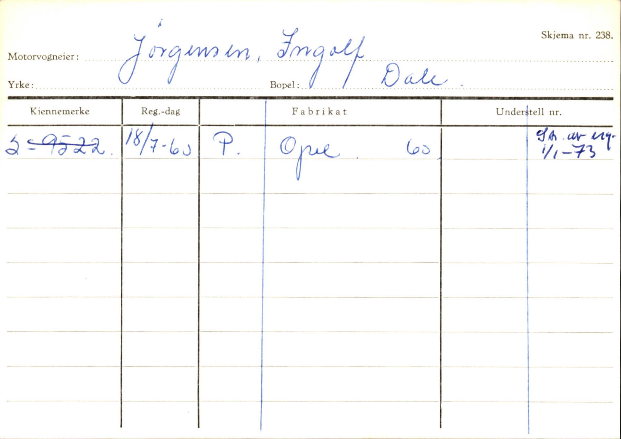 Statens vegvesen, Sogn og Fjordane vegkontor, AV/SAB-A-5301/4/F/L0125: Eigarregister Sogndal V-Å. Aurland A-Å. Fjaler A-N, 1945-1975, s. 2256