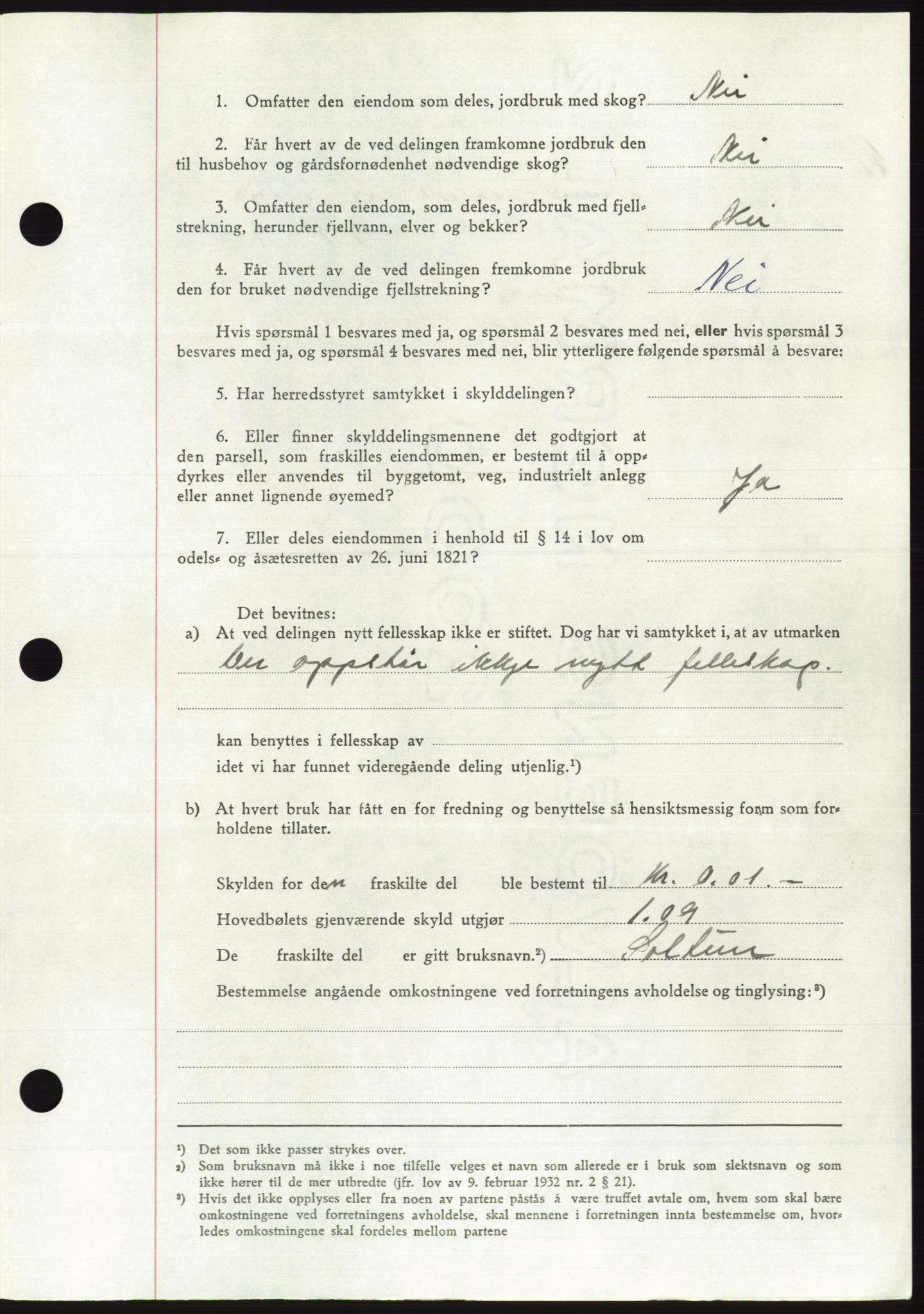 Søre Sunnmøre sorenskriveri, AV/SAT-A-4122/1/2/2C/L0084: Pantebok nr. 10A, 1949-1949, Dagboknr: 978/1949