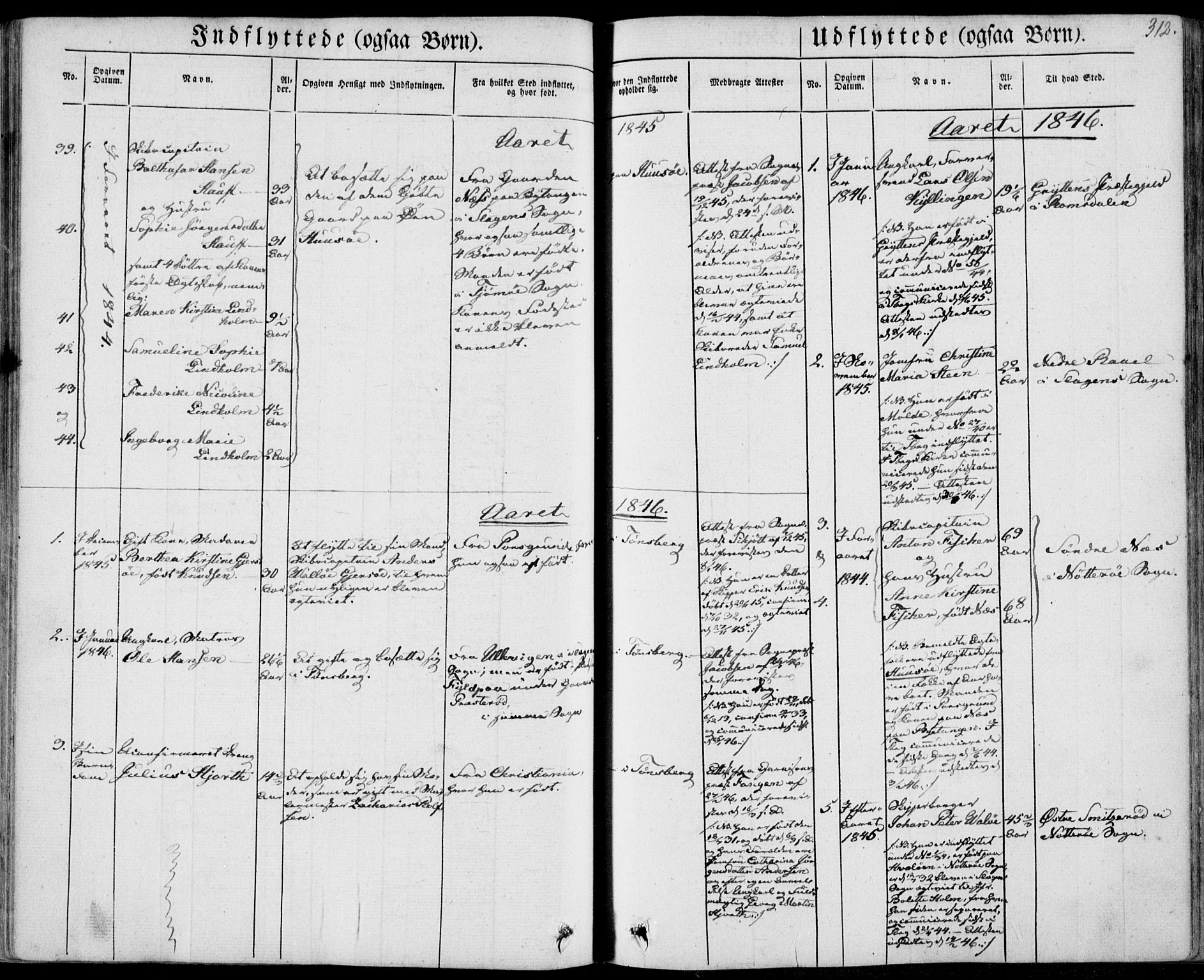 Tønsberg kirkebøker, AV/SAKO-A-330/F/Fa/L0007: Ministerialbok nr. I 7, 1845-1854, s. 312