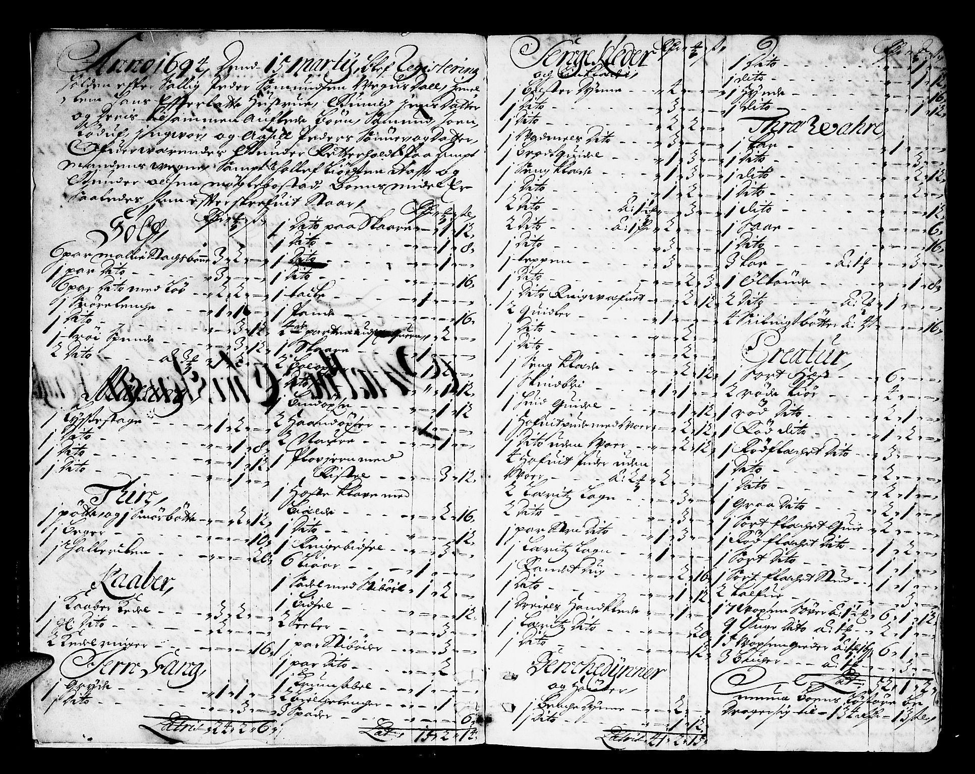 Setesdal sorenskriveri, SAK/1221-0011/H/Hc/L0001: Skifteprotokoll nr 1 med register, 1697-1702, s. 1b-2a