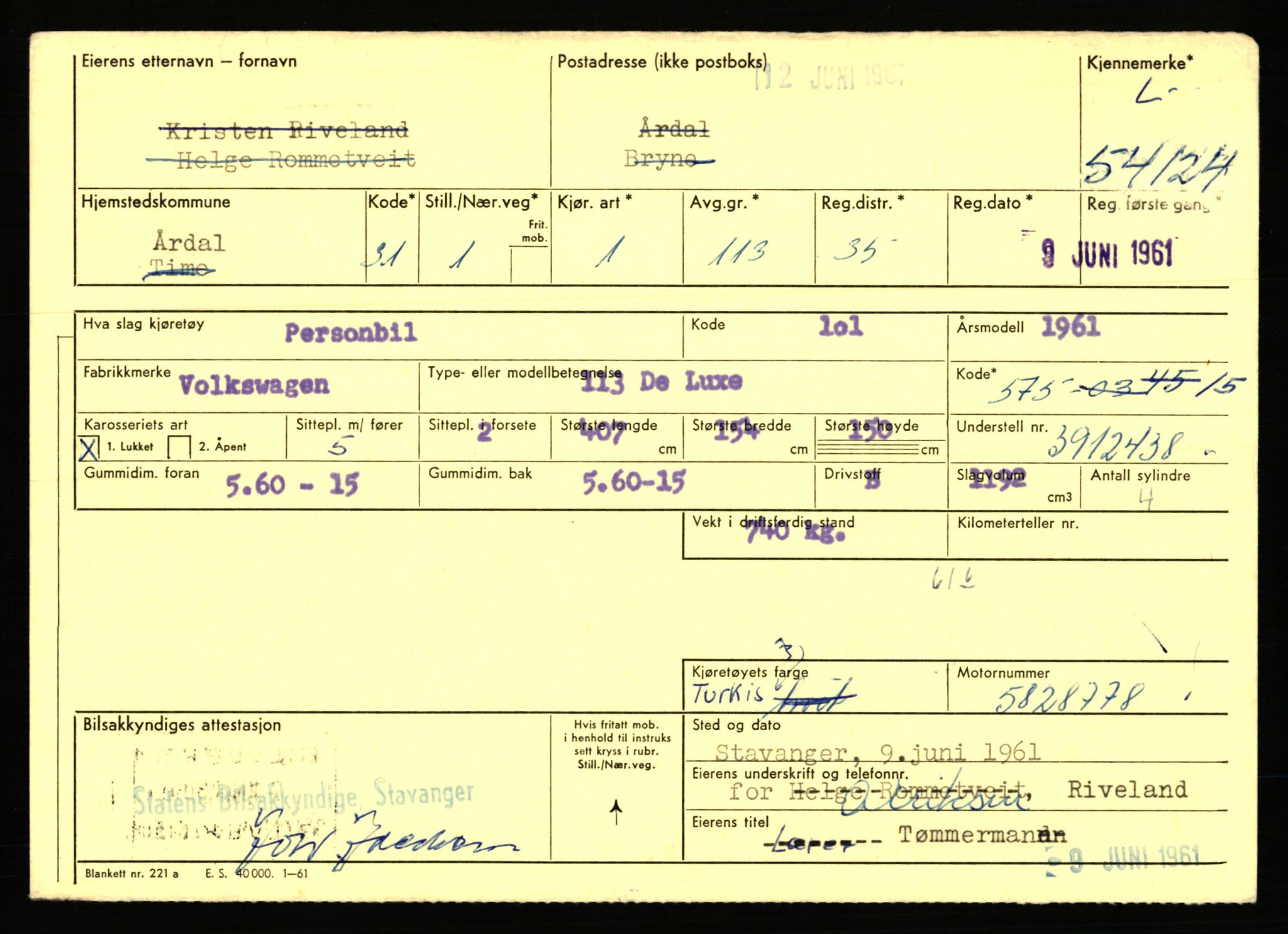 Stavanger trafikkstasjon, AV/SAST-A-101942/0/F/L0053: L-52900 - L-54199, 1930-1971, s. 2707