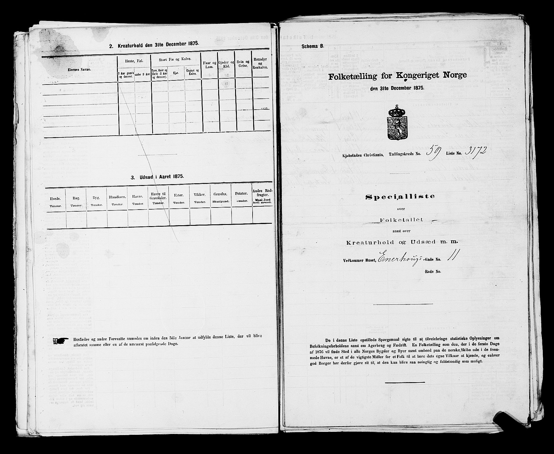 RA, Folketelling 1875 for 0301 Kristiania kjøpstad, 1875, s. 8780