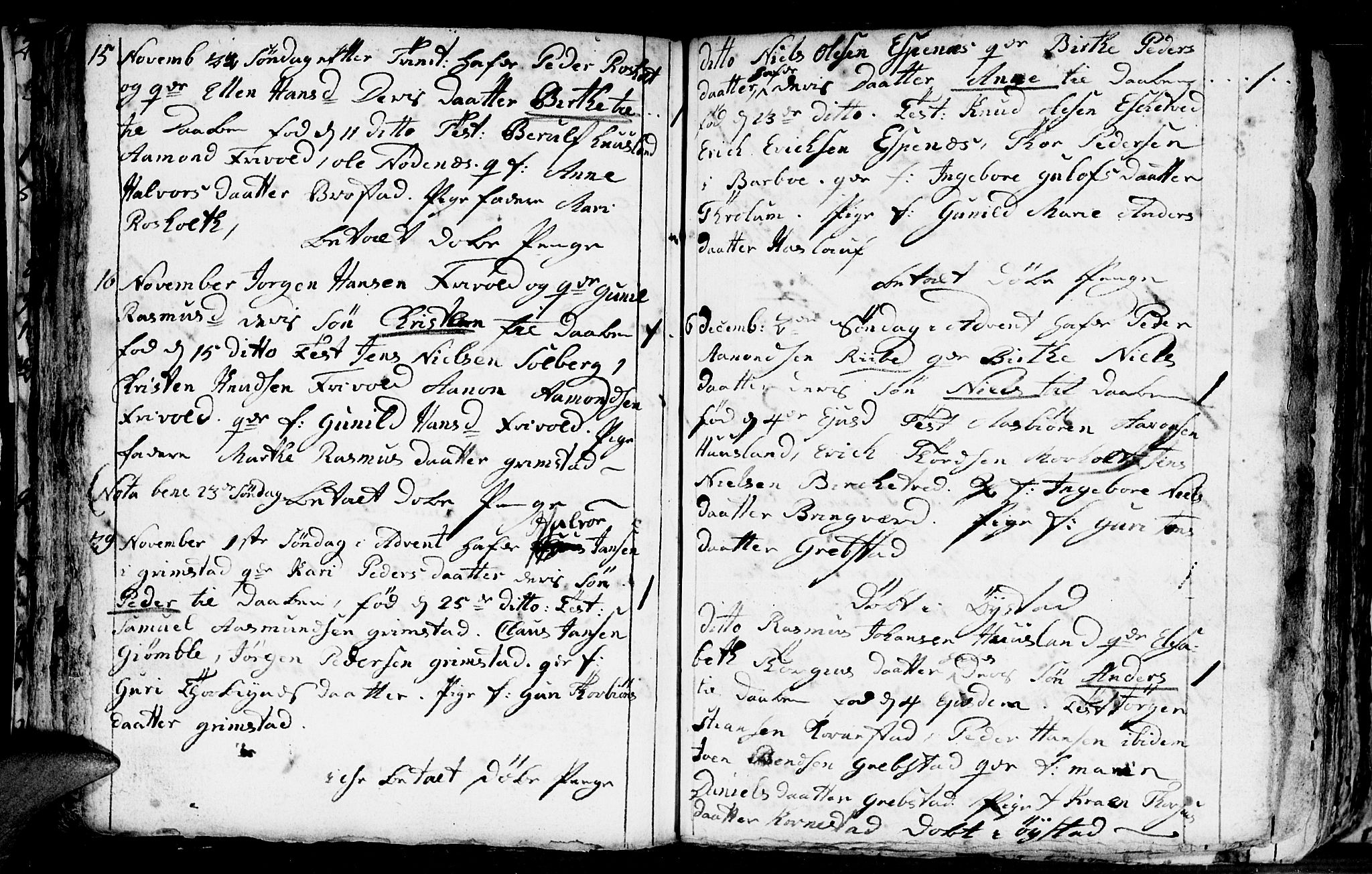 Fjære sokneprestkontor, AV/SAK-1111-0011/F/Fb/L0004: Klokkerbok nr. B 4, 1766-1785, s. 38b-39a