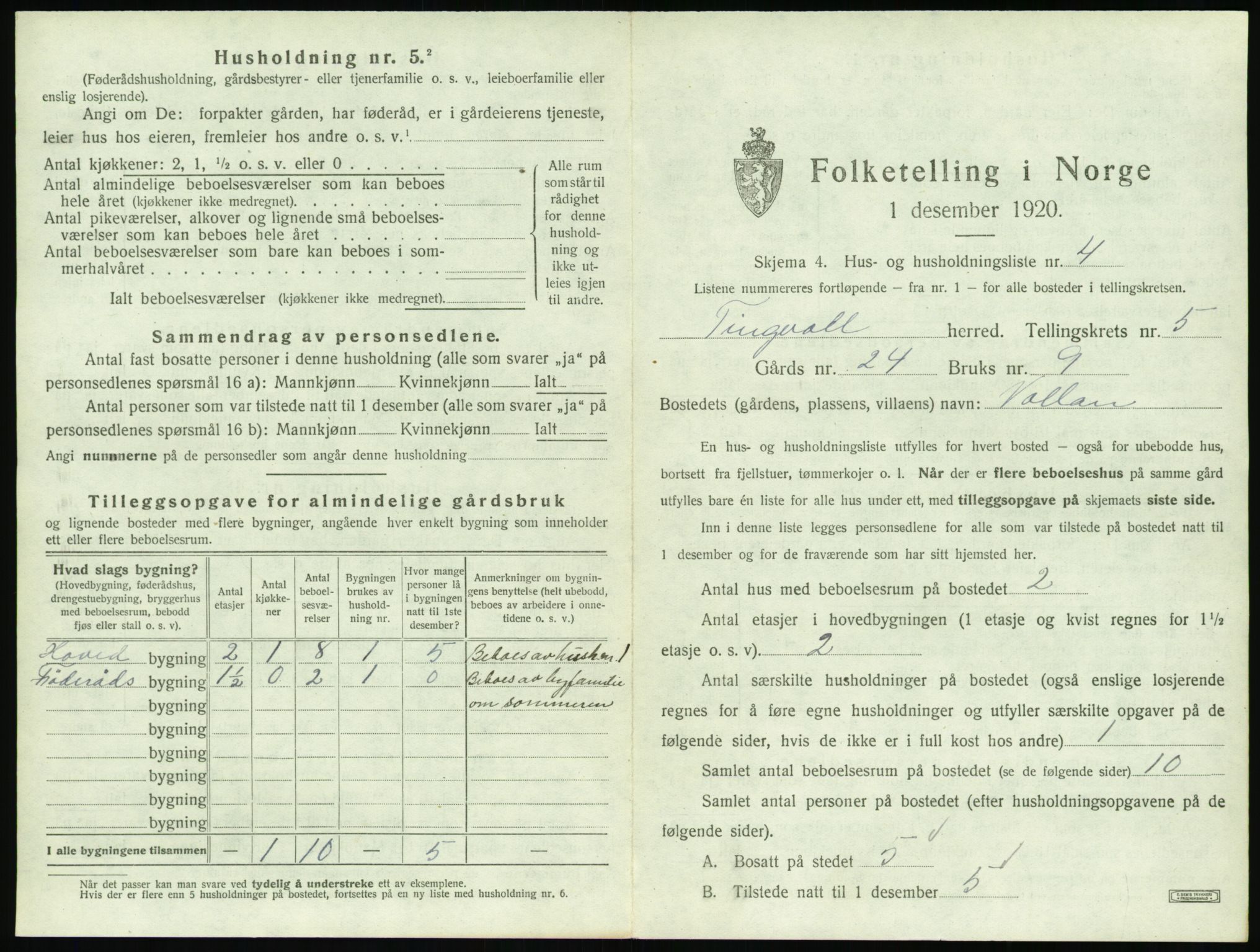 SAT, Folketelling 1920 for 1560 Tingvoll herred, 1920, s. 246