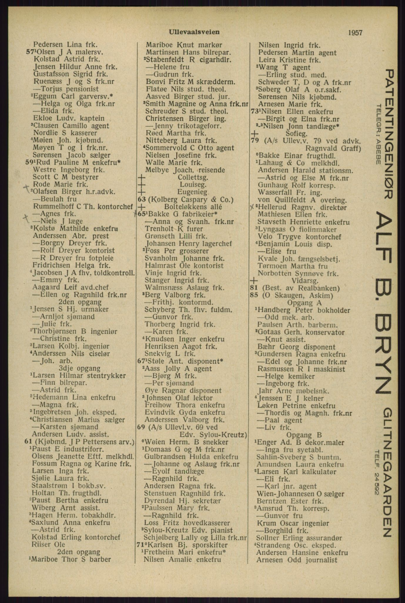 Kristiania/Oslo adressebok, PUBL/-, 1929, s. 1957