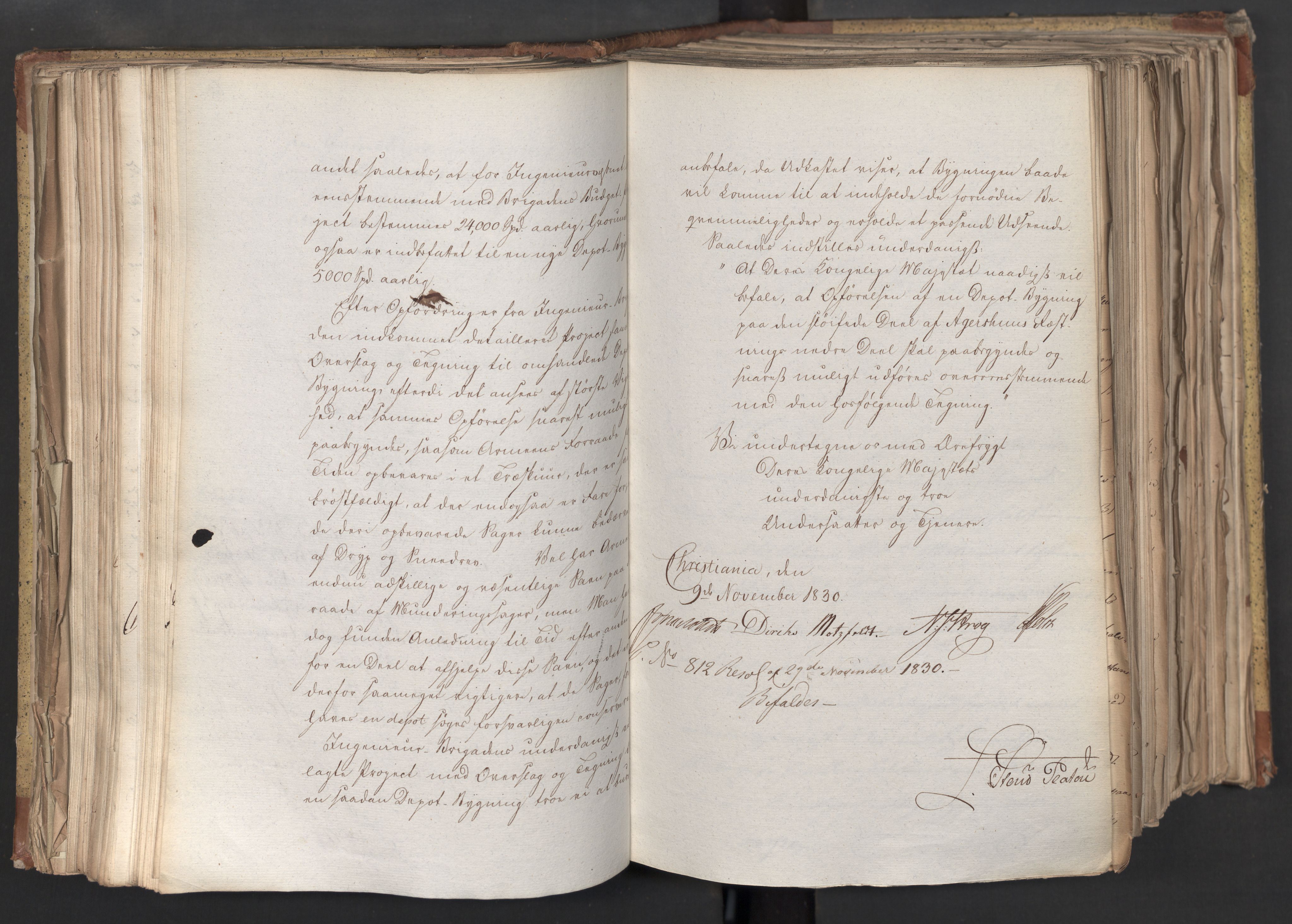 Statsrådsavdelingen i Stockholm, AV/RA-S-1003/D/Da/L0068: Regjeringsinnstillinger nr. 660-876, 1830, s. 202
