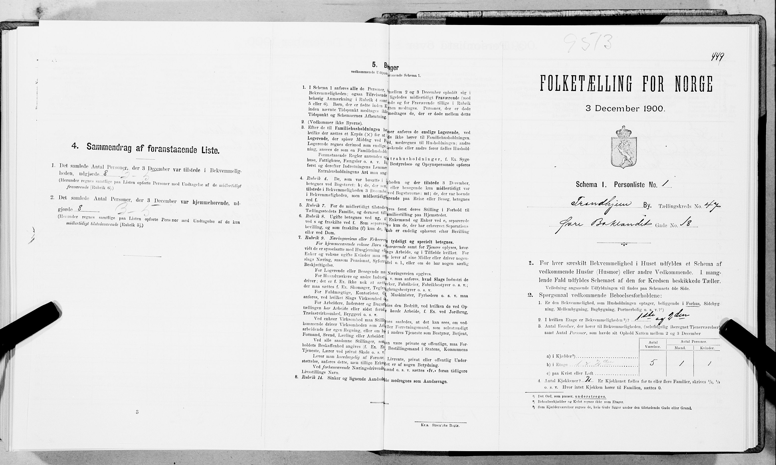 SAT, Folketelling 1900 for 1601 Trondheim kjøpstad, 1900, s. 7752