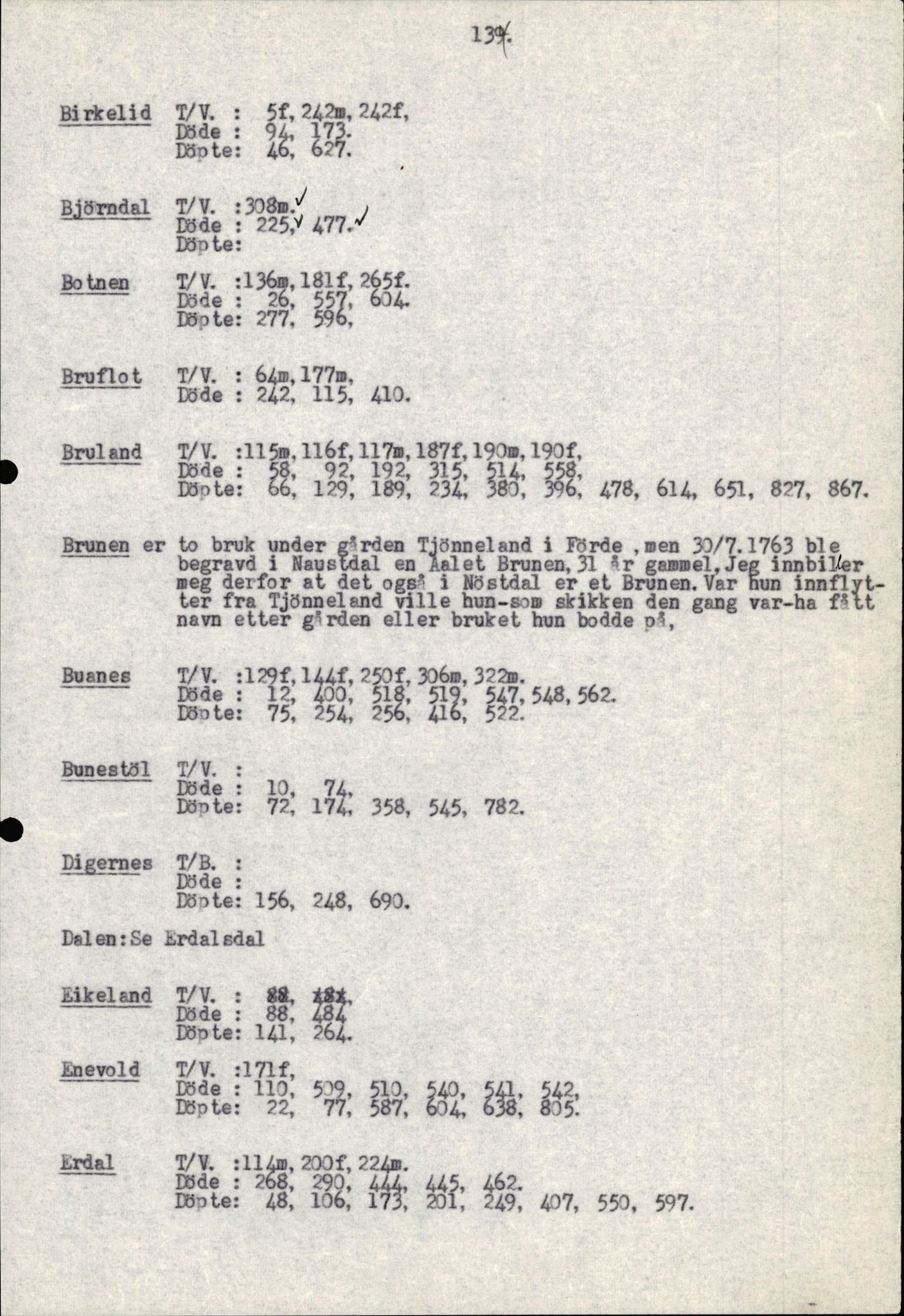 Samling av fulltekstavskrifter, SAB/FULLTEKST/B/14/0007: Førde sokneprestembete, ministerialbok nr. A 3, 1749-1764, s. 133