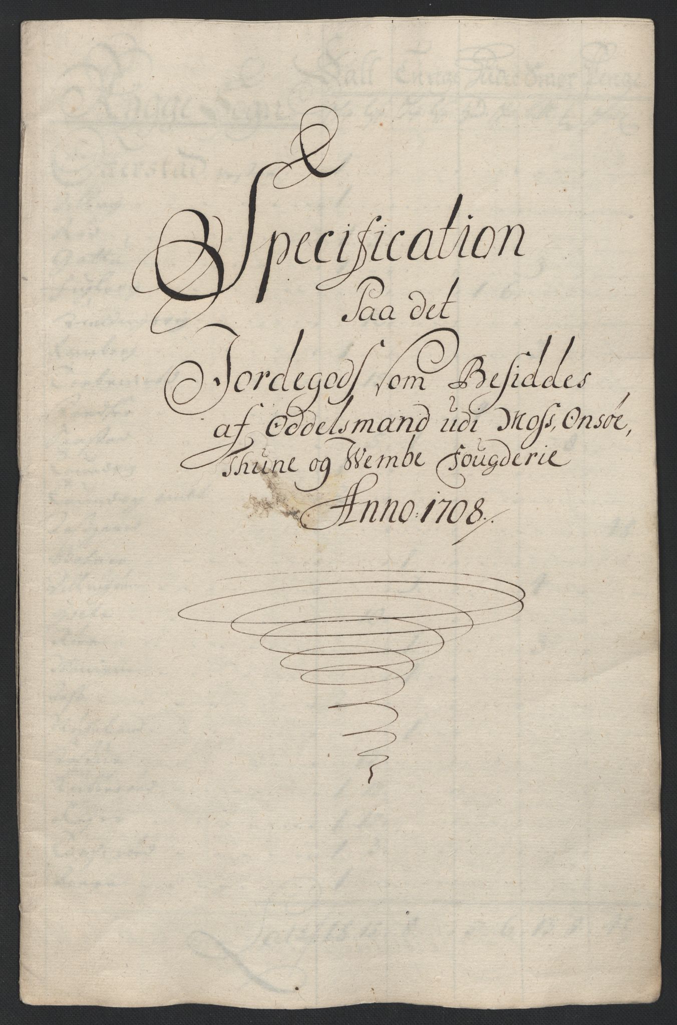 Rentekammeret inntil 1814, Reviderte regnskaper, Fogderegnskap, AV/RA-EA-4092/R04/L0134: Fogderegnskap Moss, Onsøy, Tune, Veme og Åbygge, 1707-1708, s. 353