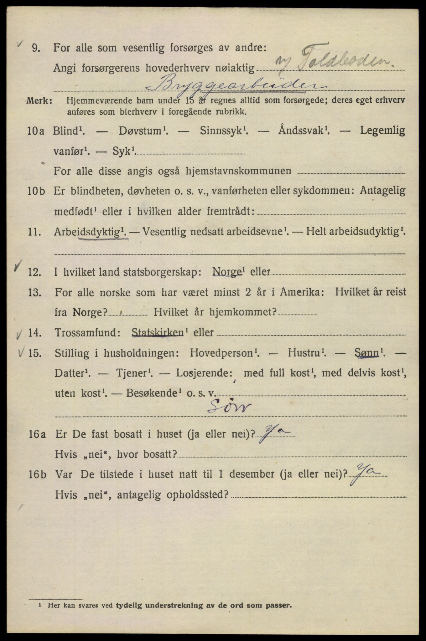 SAO, Folketelling 1920 for 0301 Kristiania kjøpstad, 1920, s. 473736