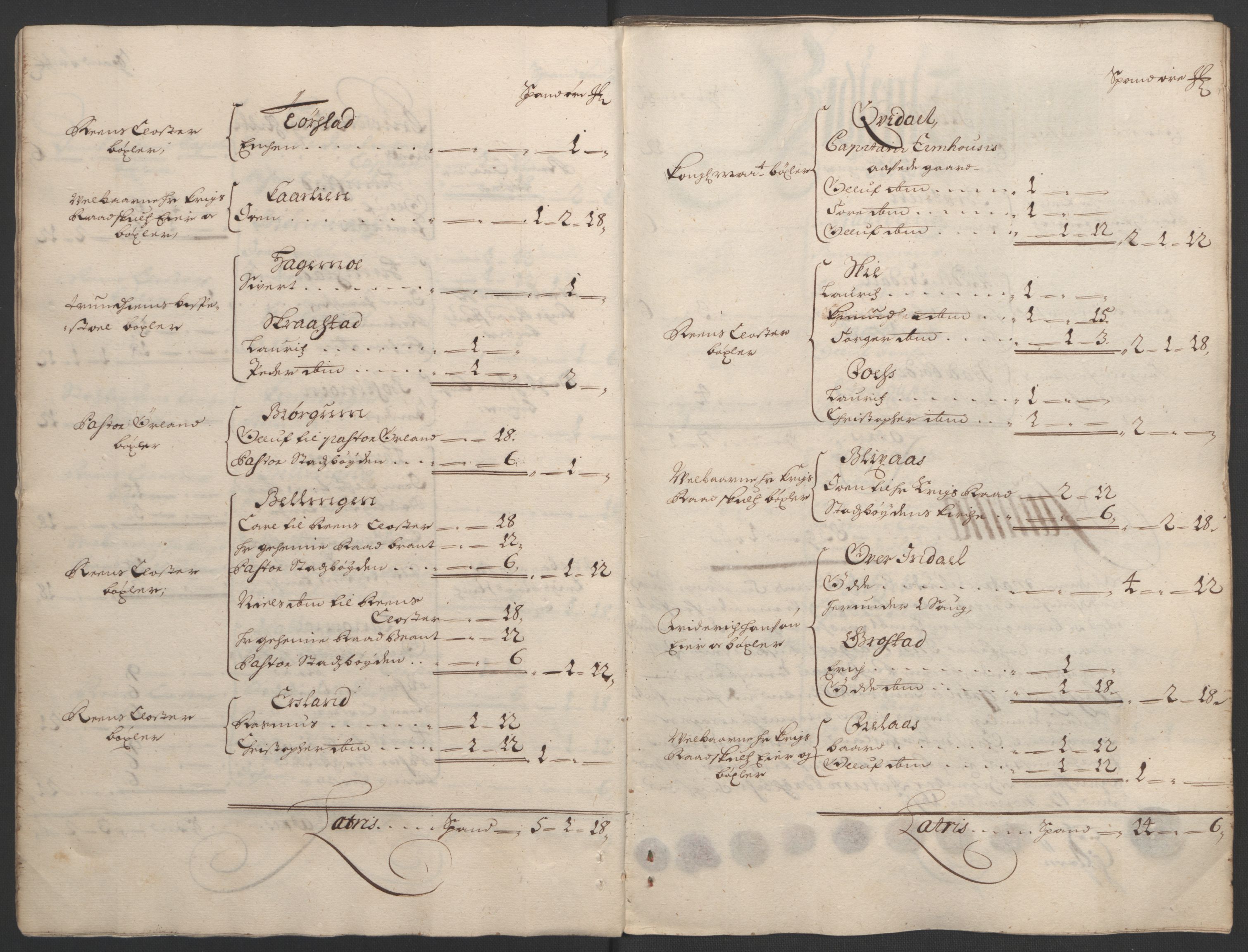 Rentekammeret inntil 1814, Reviderte regnskaper, Fogderegnskap, AV/RA-EA-4092/R57/L3851: Fogderegnskap Fosen, 1695-1696, s. 21