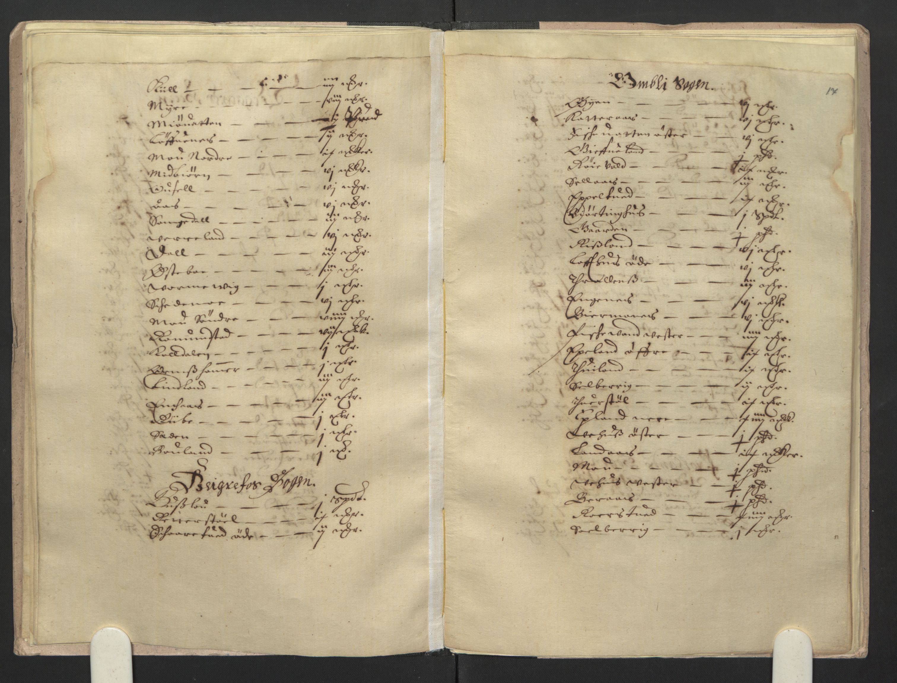 Rentekammeret inntil 1814, Realistisk ordnet avdeling, AV/RA-EA-4070/L/L0021/0003: Agder lagdømme: / Kronens jordebok. Råbyggelag, 1661, s. 16b-17a