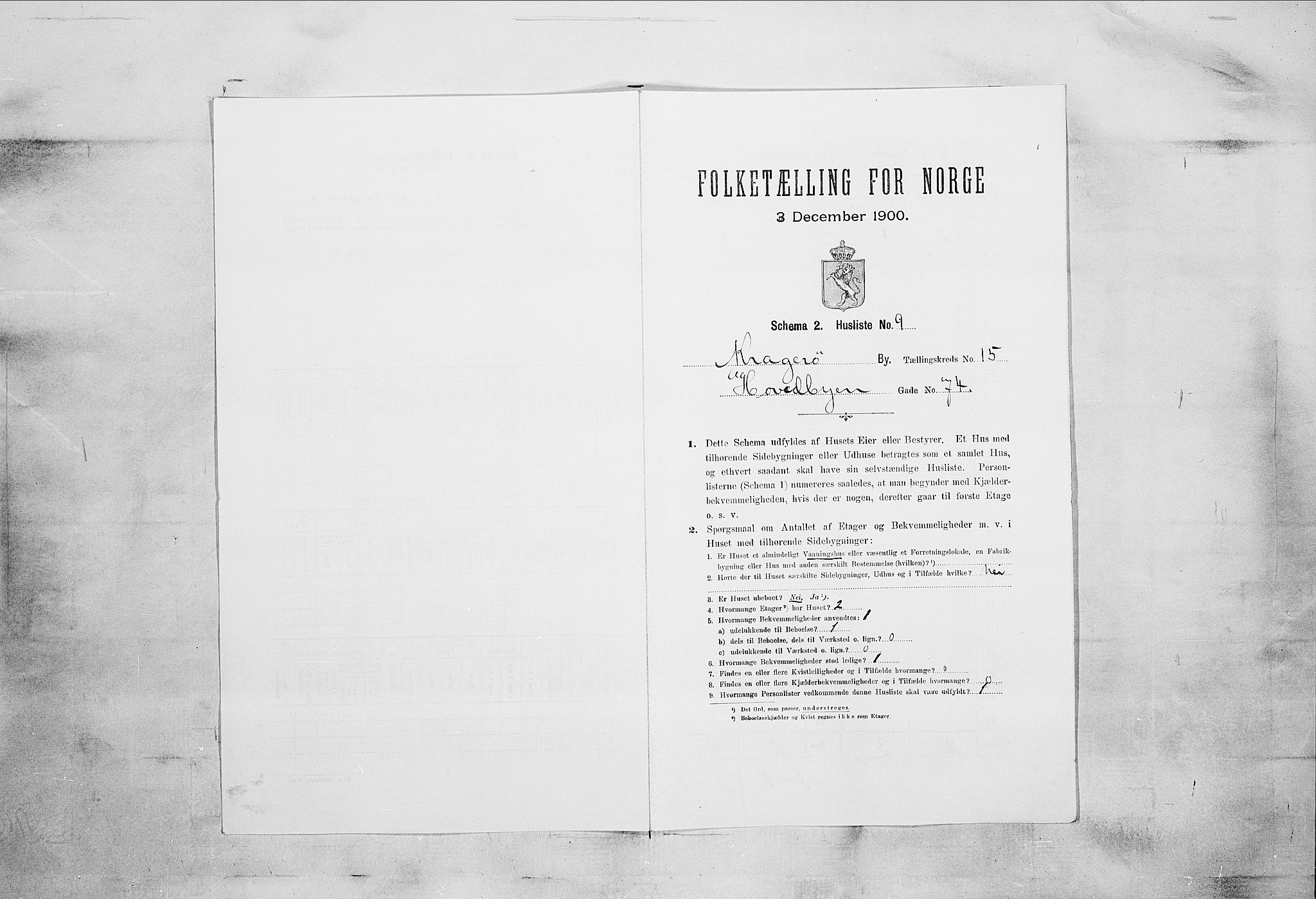 SAKO, Folketelling 1900 for 0801 Kragerø kjøpstad, 1900, s. 1801