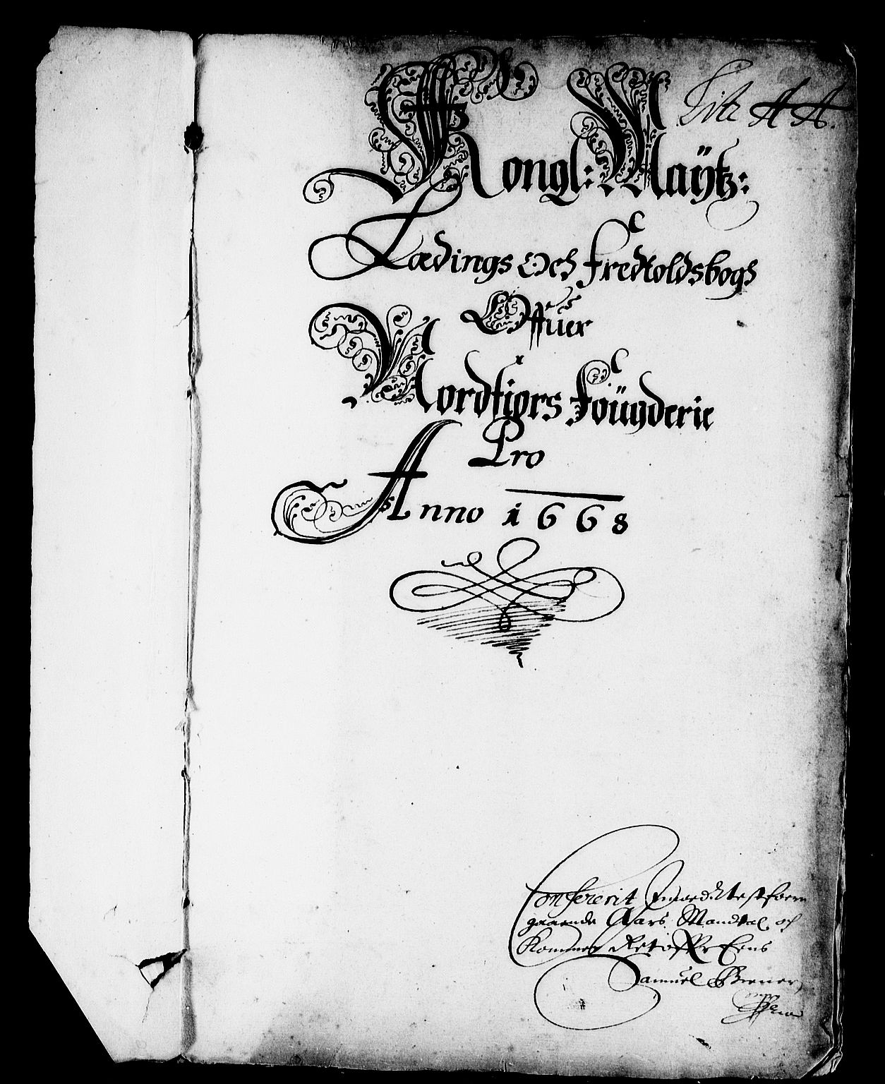 Rentekammeret inntil 1814, Reviderte regnskaper, Stiftamtstueregnskaper, Bergen stiftamt, RA/EA-6043/R/Rc/L0028: Bergen stiftamt, 1668