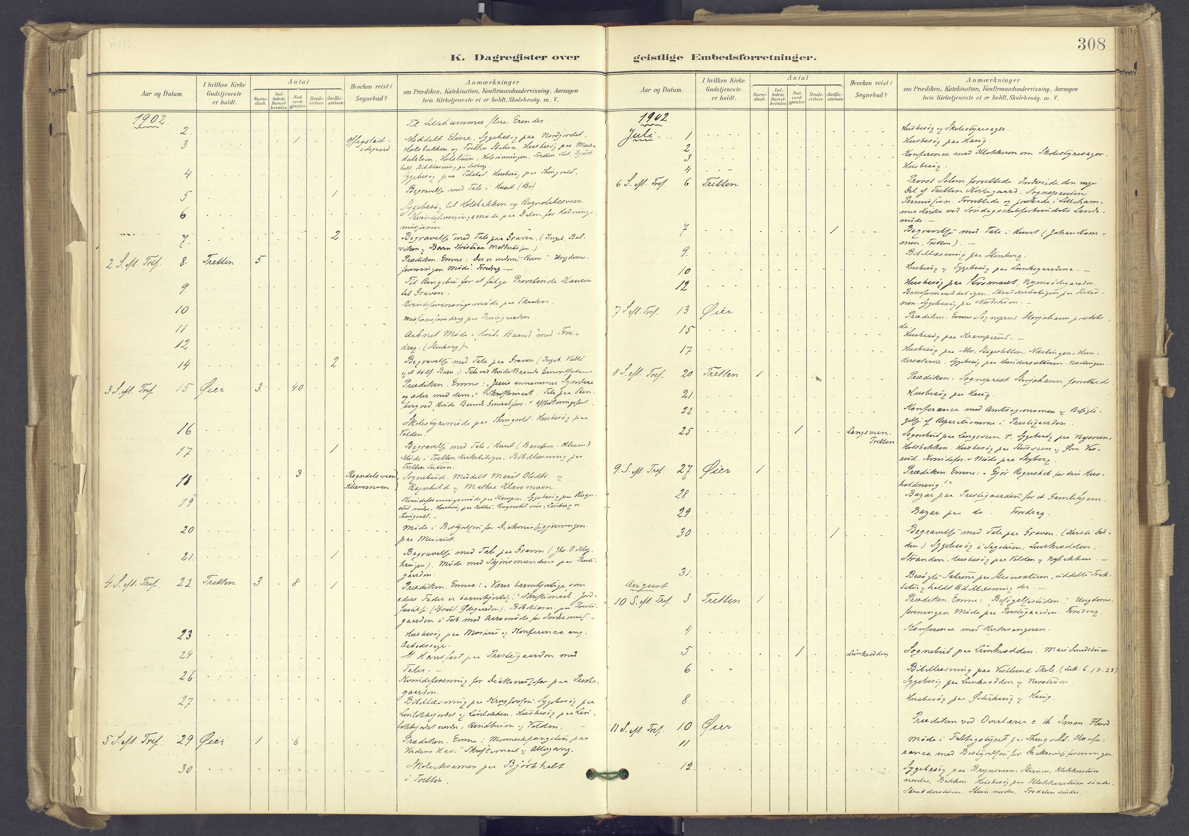 Øyer prestekontor, AV/SAH-PREST-084/H/Ha/Haa/L0012: Ministerialbok nr. 12, 1897-1920, s. 308