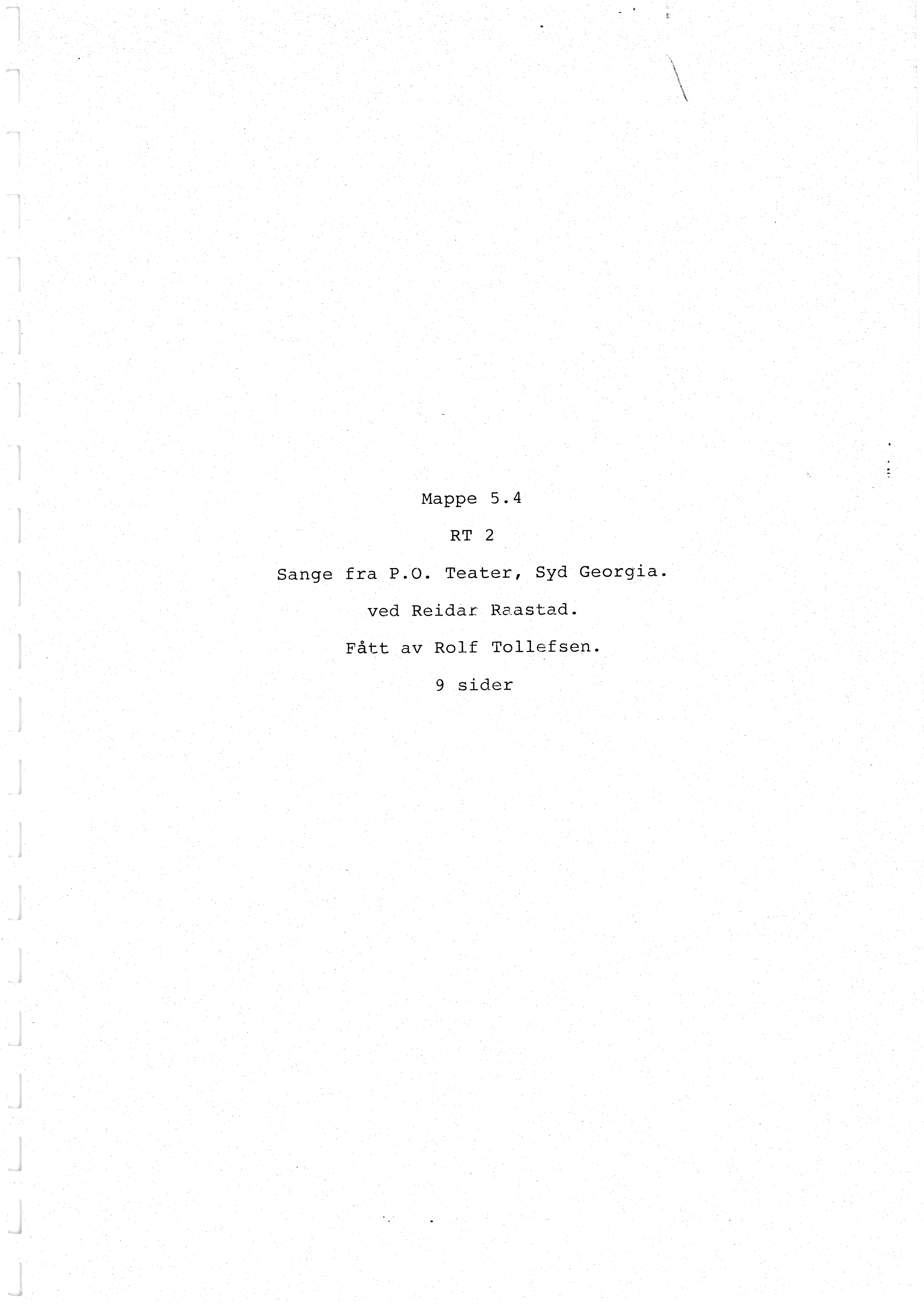 Sa 16 - Folkemusikk fra Vestfold, Gjerdesamlingen, VEMU/A-1868/H/L0003/0002: Innsamlet informasjon, kopier / 5b Fra hvalfangst: Revyviser, shanties, attester. 
Sandefjord Skøiteklubs revy, Komse-tegning