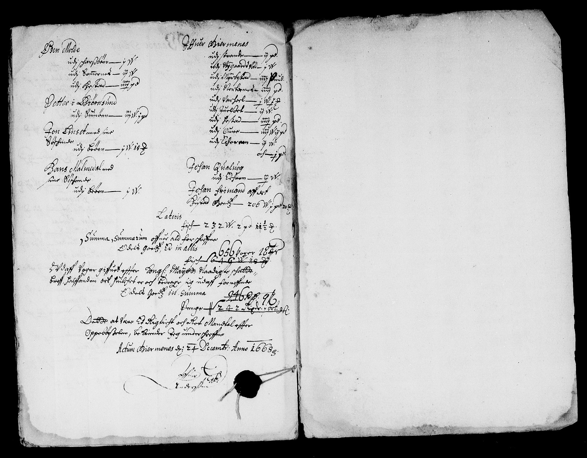 Rentekammeret inntil 1814, Reviderte regnskaper, Stiftamtstueregnskaper, Trondheim stiftamt og Nordland amt, RA/EA-6044/R/Rd/L0025: Trondheim stiftamt, 1668
