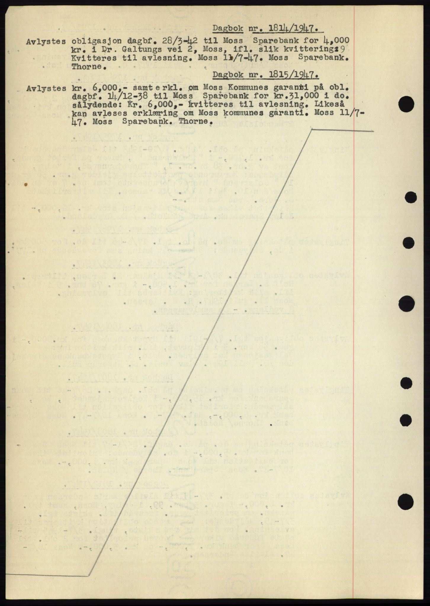 Moss sorenskriveri, SAO/A-10168: Pantebok nr. C10, 1938-1950, Dagboknr: 1814/1947