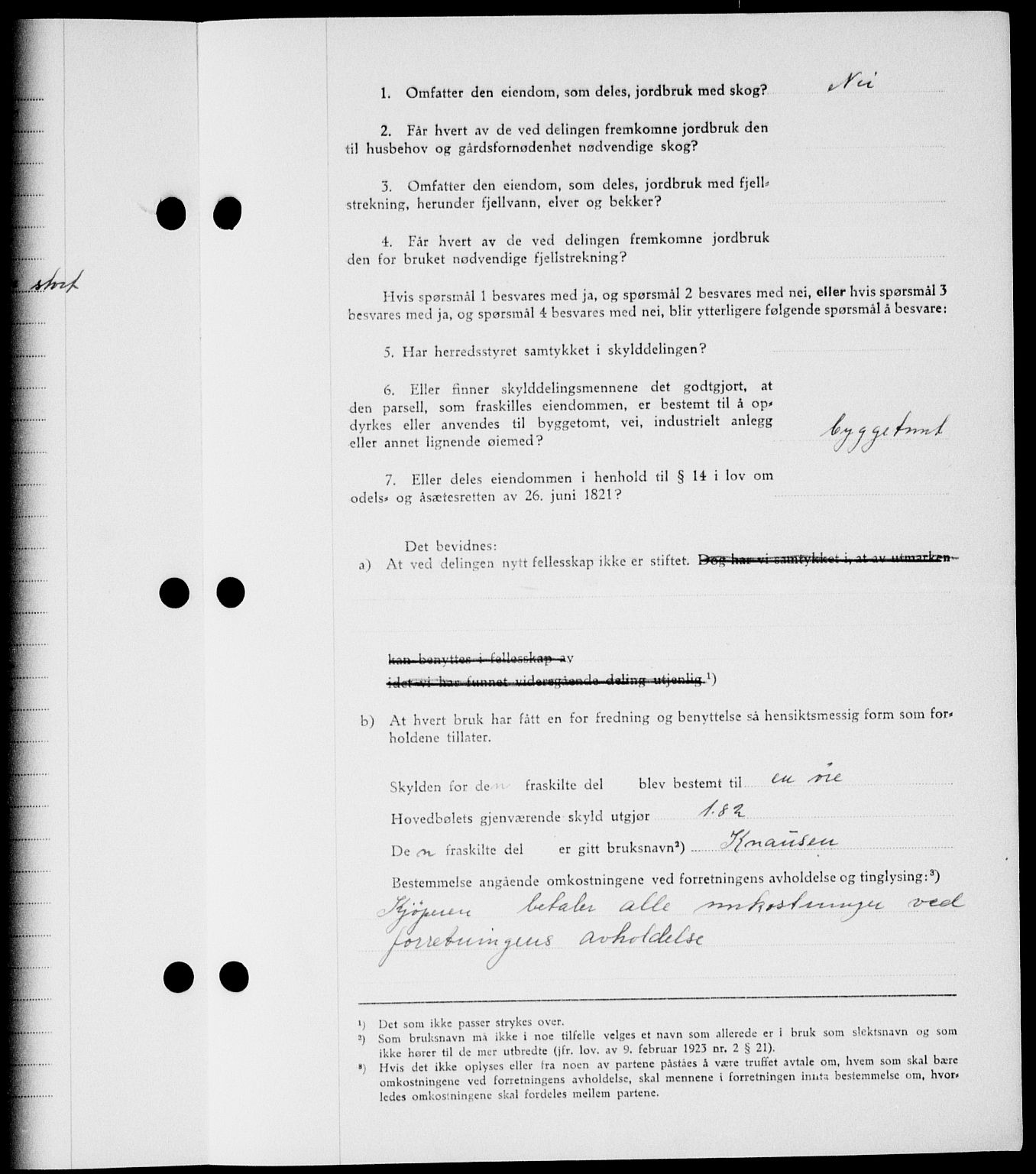 Onsøy sorenskriveri, SAO/A-10474/G/Ga/Gab/L0014: Pantebok nr. II A-14, 1944-1945, Dagboknr: 1121/1945