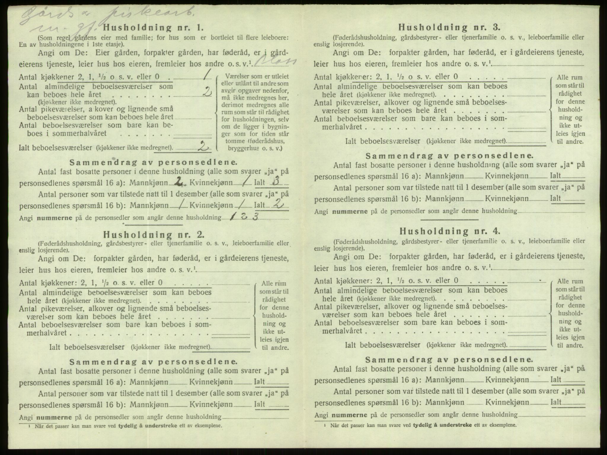 SAB, Folketelling 1920 for 1442 Davik herred, 1920, s. 839