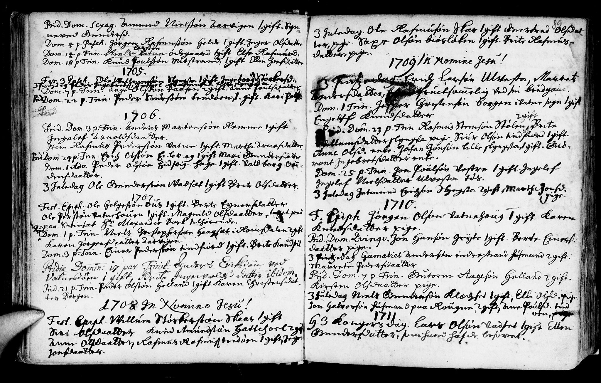 Ministerialprotokoller, klokkerbøker og fødselsregistre - Møre og Romsdal, AV/SAT-A-1454/525/L0371: Ministerialbok nr. 525A01, 1699-1777, s. 38
