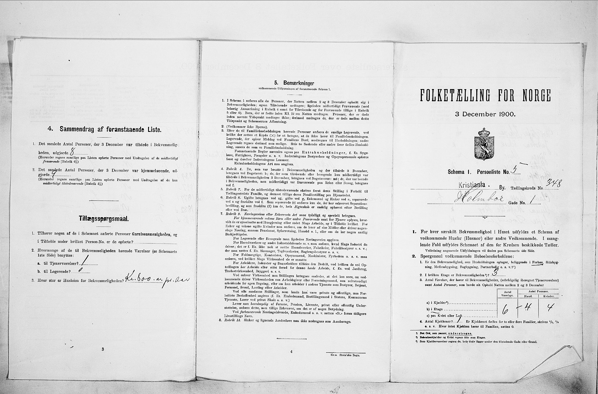 SAO, Folketelling 1900 for 0301 Kristiania kjøpstad, 1900, s. 38326