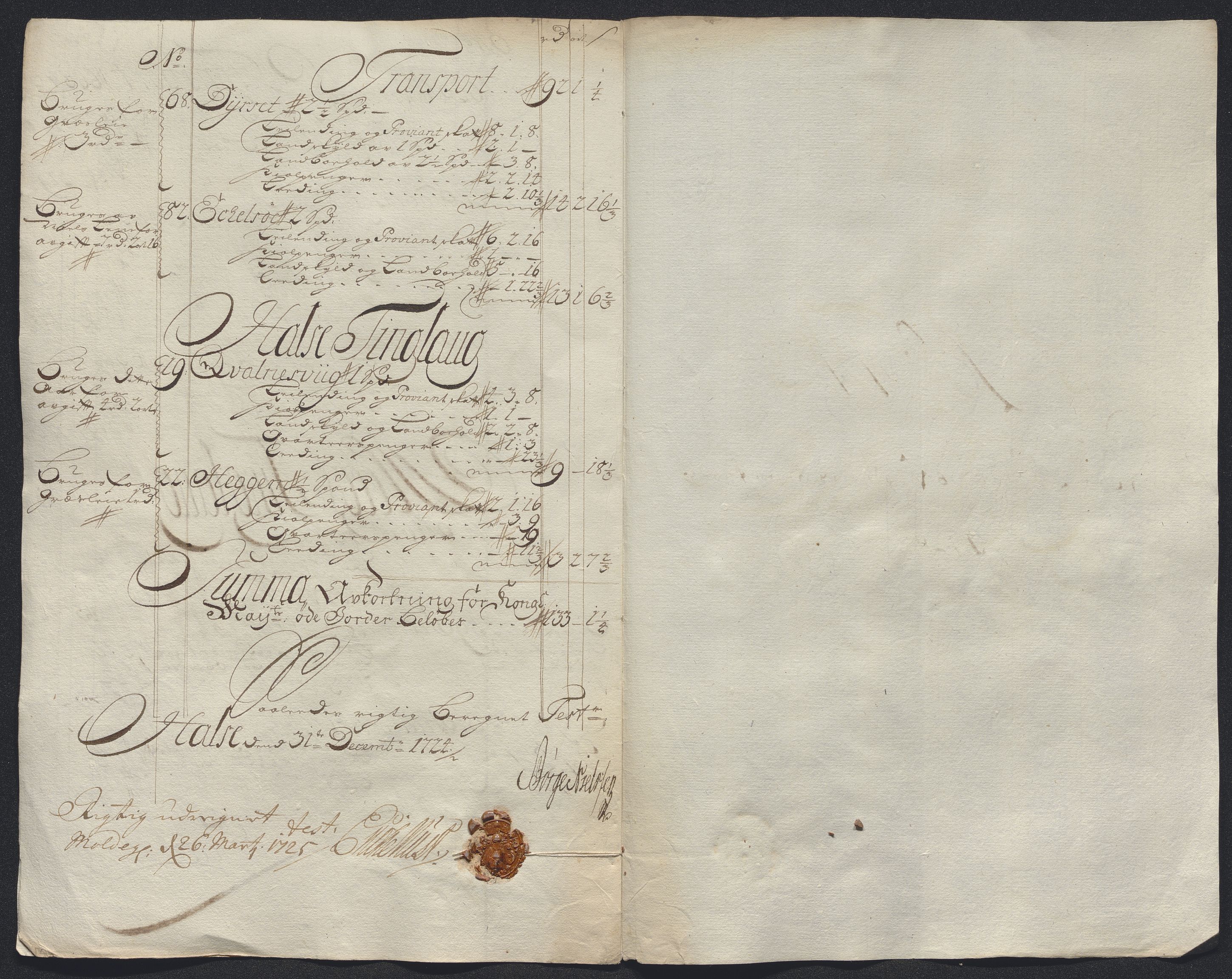 Rentekammeret inntil 1814, Reviderte regnskaper, Fogderegnskap, RA/EA-4092/R56/L3757: Fogderegnskap Nordmøre, 1724, s. 291