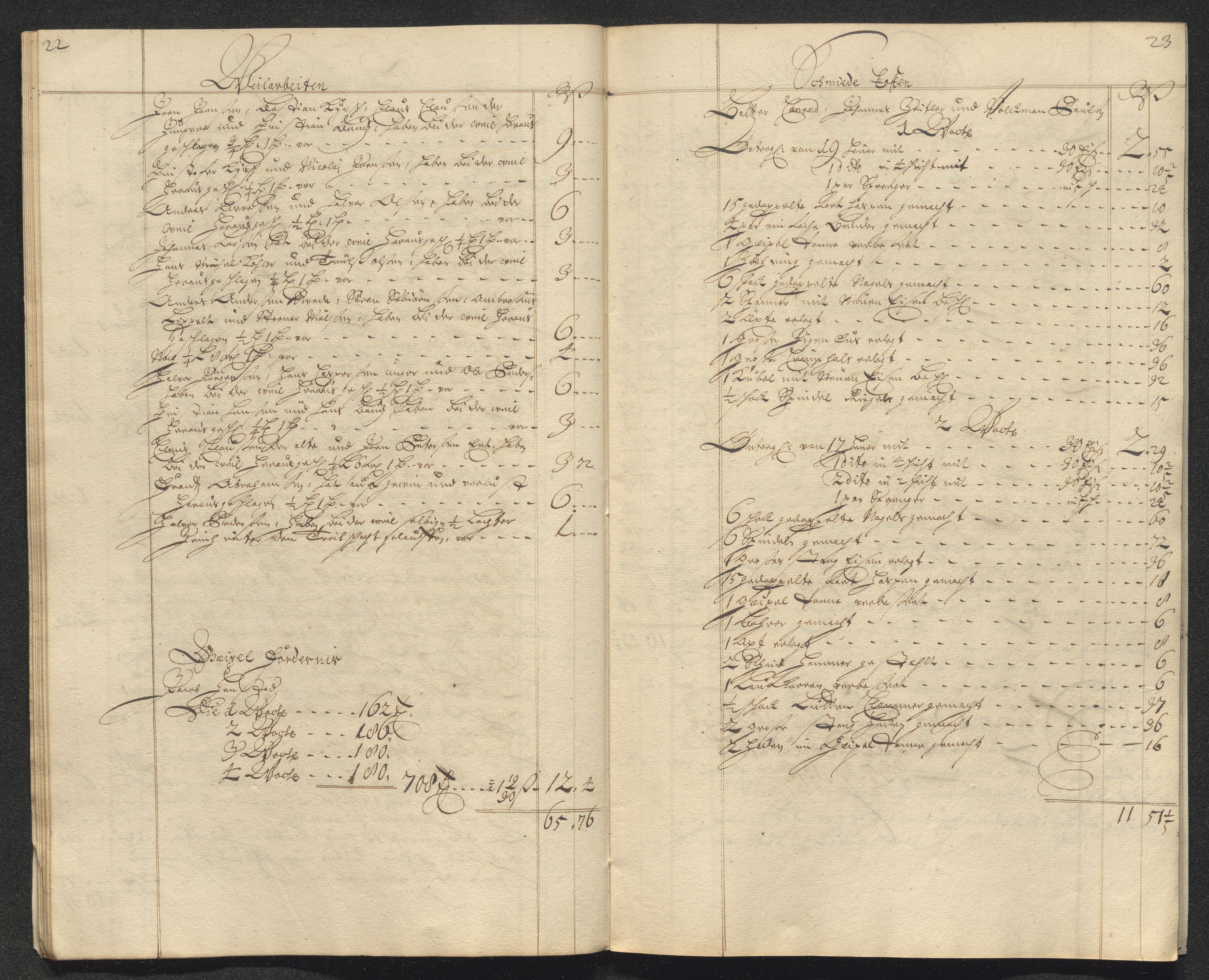 Kongsberg Sølvverk 1623-1816, AV/SAKO-EA-3135/001/D/Dc/Dcd/L0098: Utgiftsregnskap for gruver m.m. , 1710, s. 411