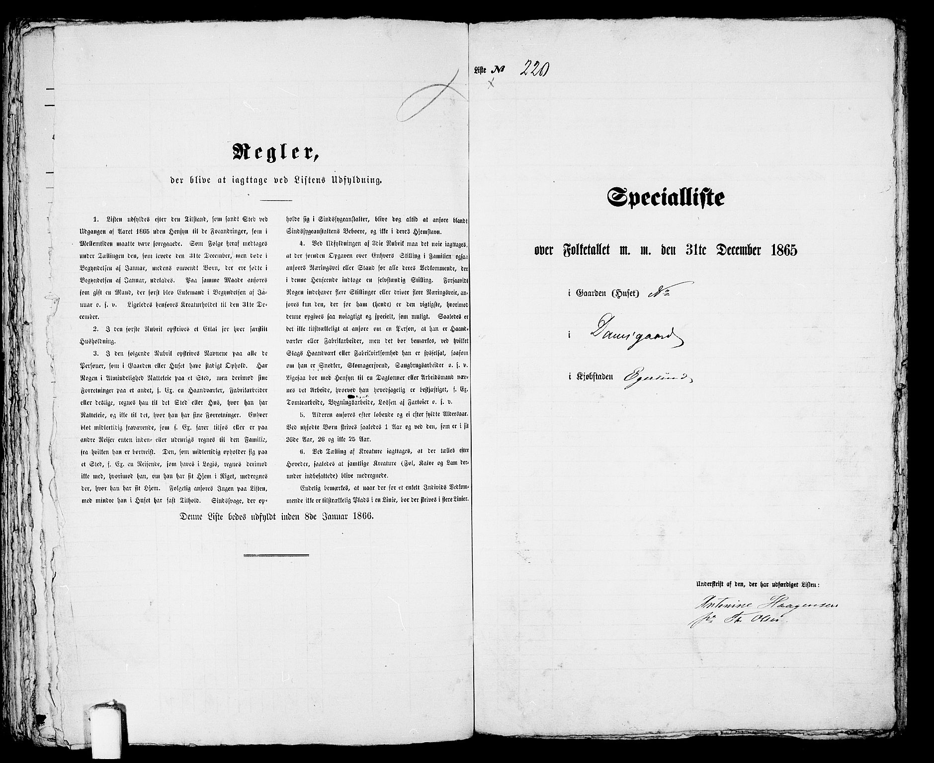 RA, Folketelling 1865 for 1101B Eigersund prestegjeld, Egersund ladested, 1865, s. 453