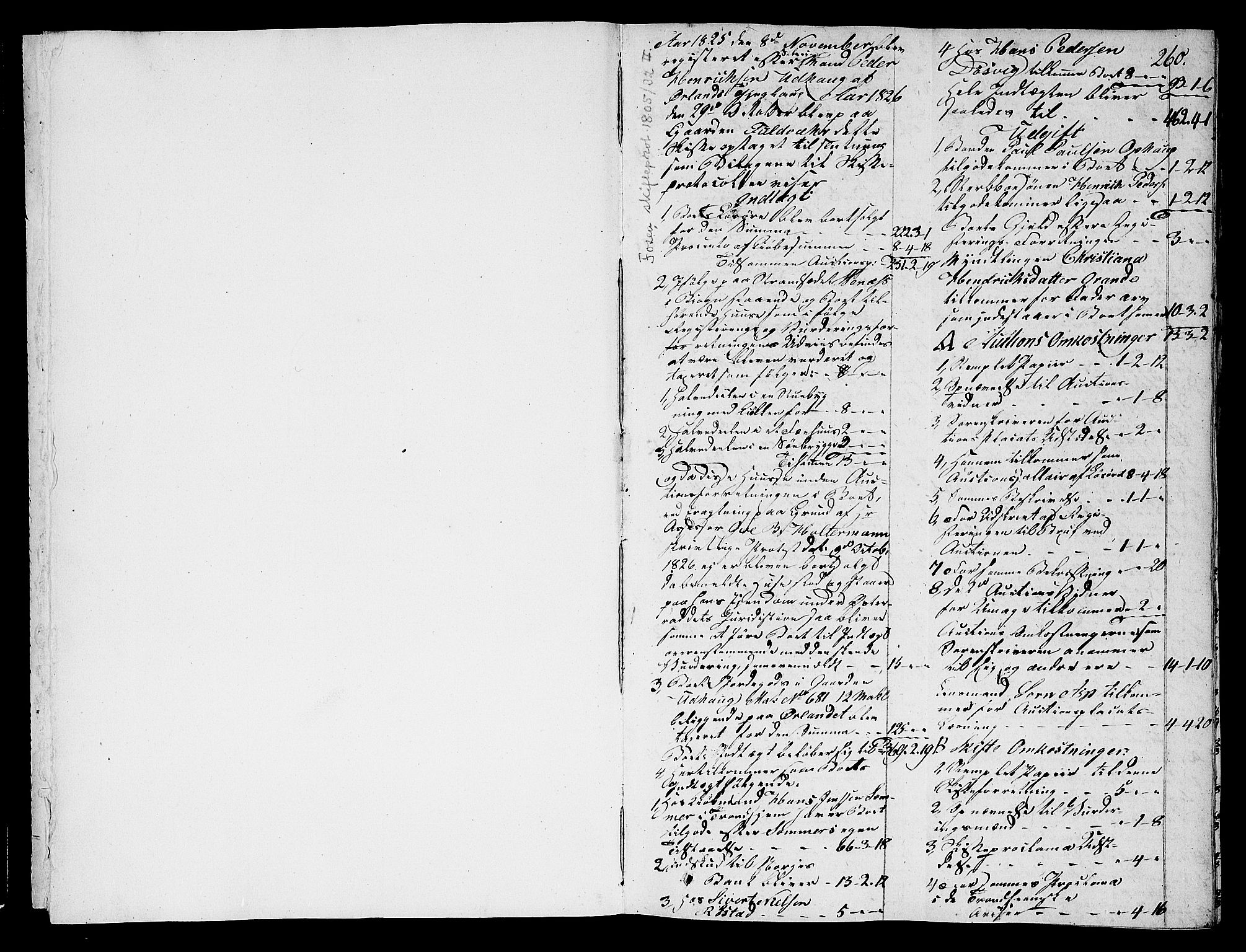 Fosen sorenskriveri, AV/SAT-A-1107/1/3/3A/L0018: Skifteprotokoll nr. 12 II, 1824-1832, s. 259b-260a