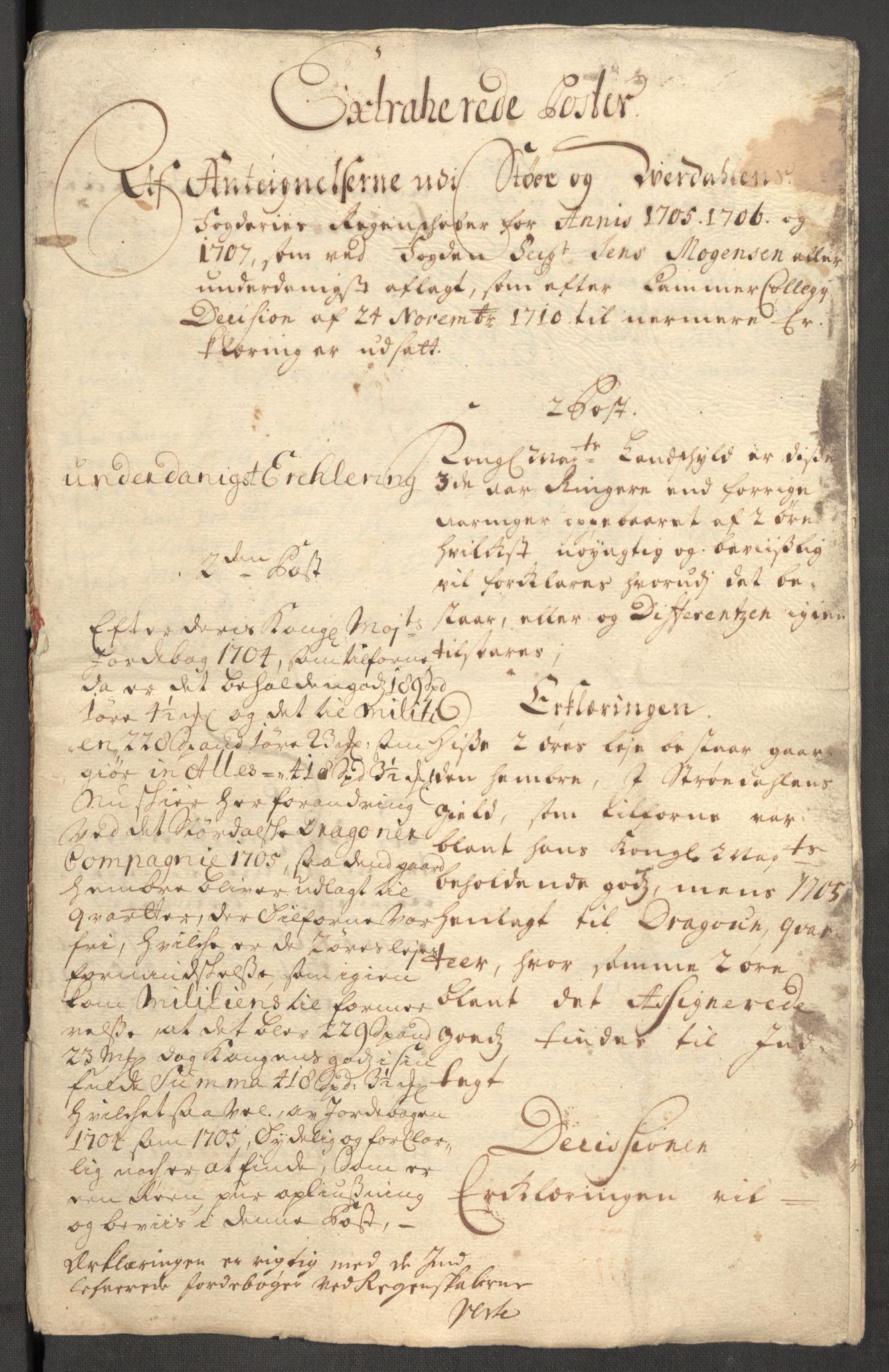 Rentekammeret inntil 1814, Reviderte regnskaper, Fogderegnskap, RA/EA-4092/R62/L4197: Fogderegnskap Stjørdal og Verdal, 1707, s. 362