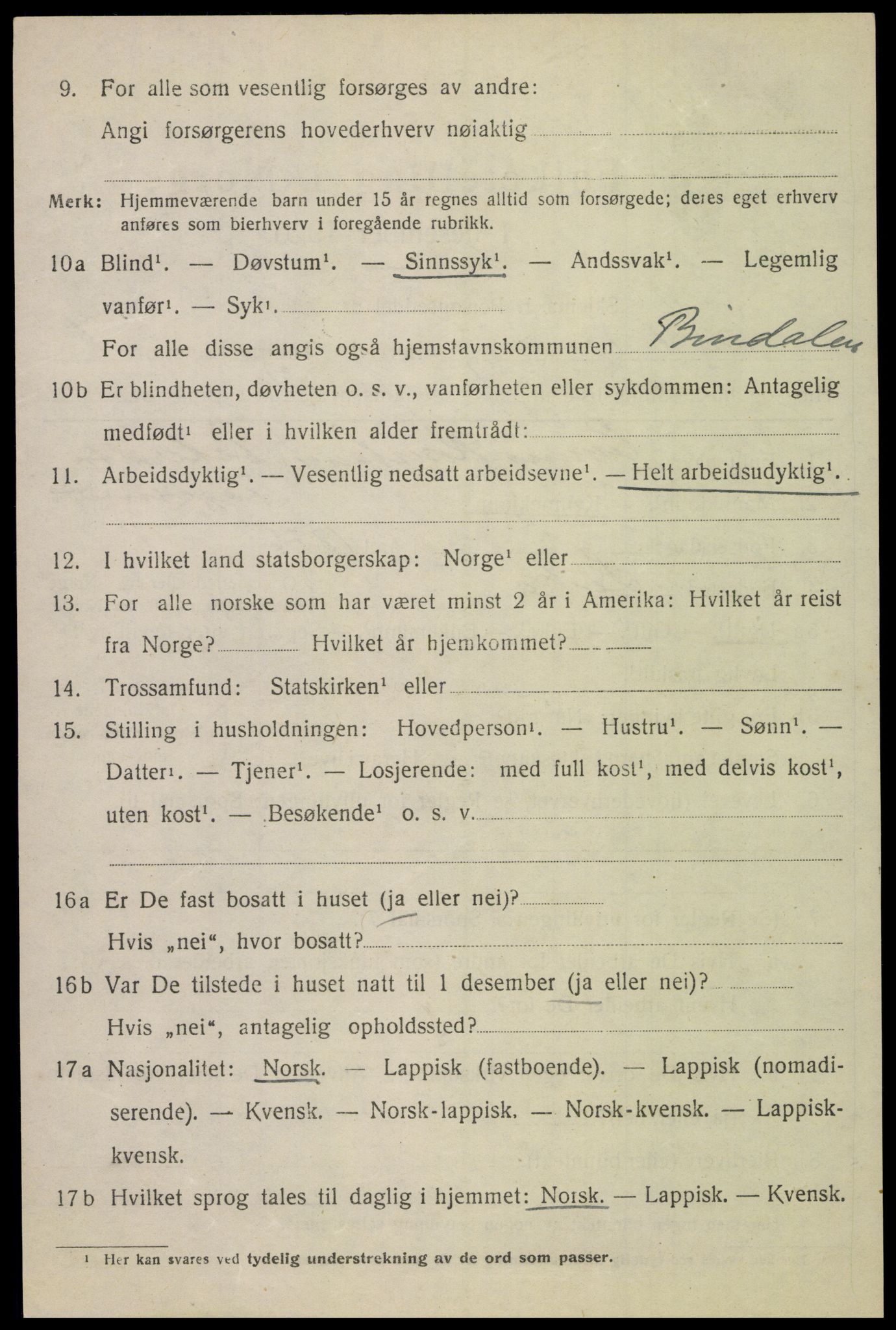 SAT, Folketelling 1920 for 1843 Bodin herred, 1920, s. 4573