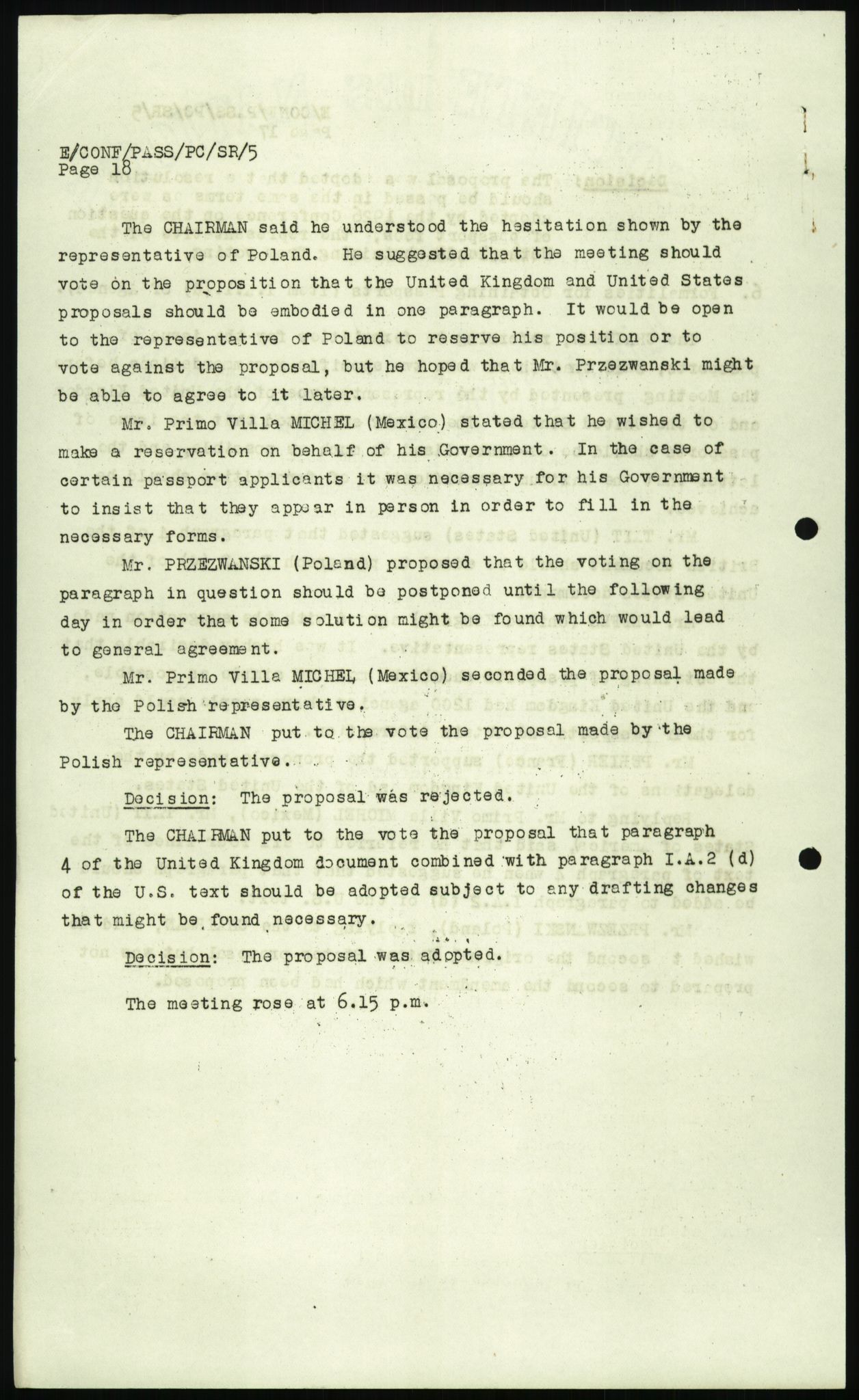 Justisdepartementet, 3. politikontor P3, RA/S-1051/D/L0039: Passforskrifter - Passinstruksen, 1947-1952, s. 424